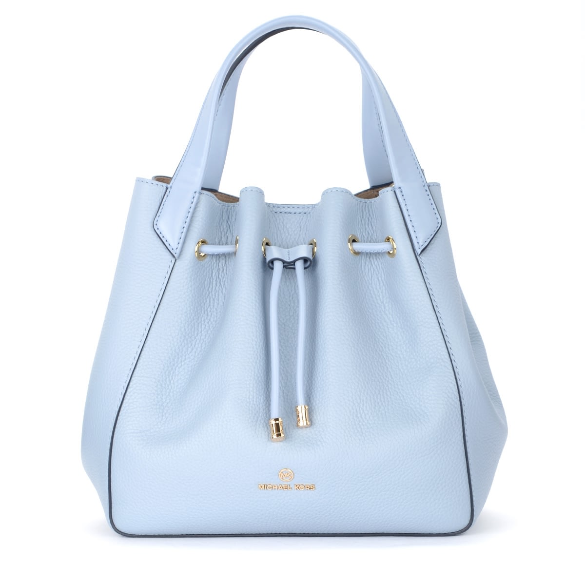 Michael Kors Phoebe Large Tote Bag In Light Blue Leather