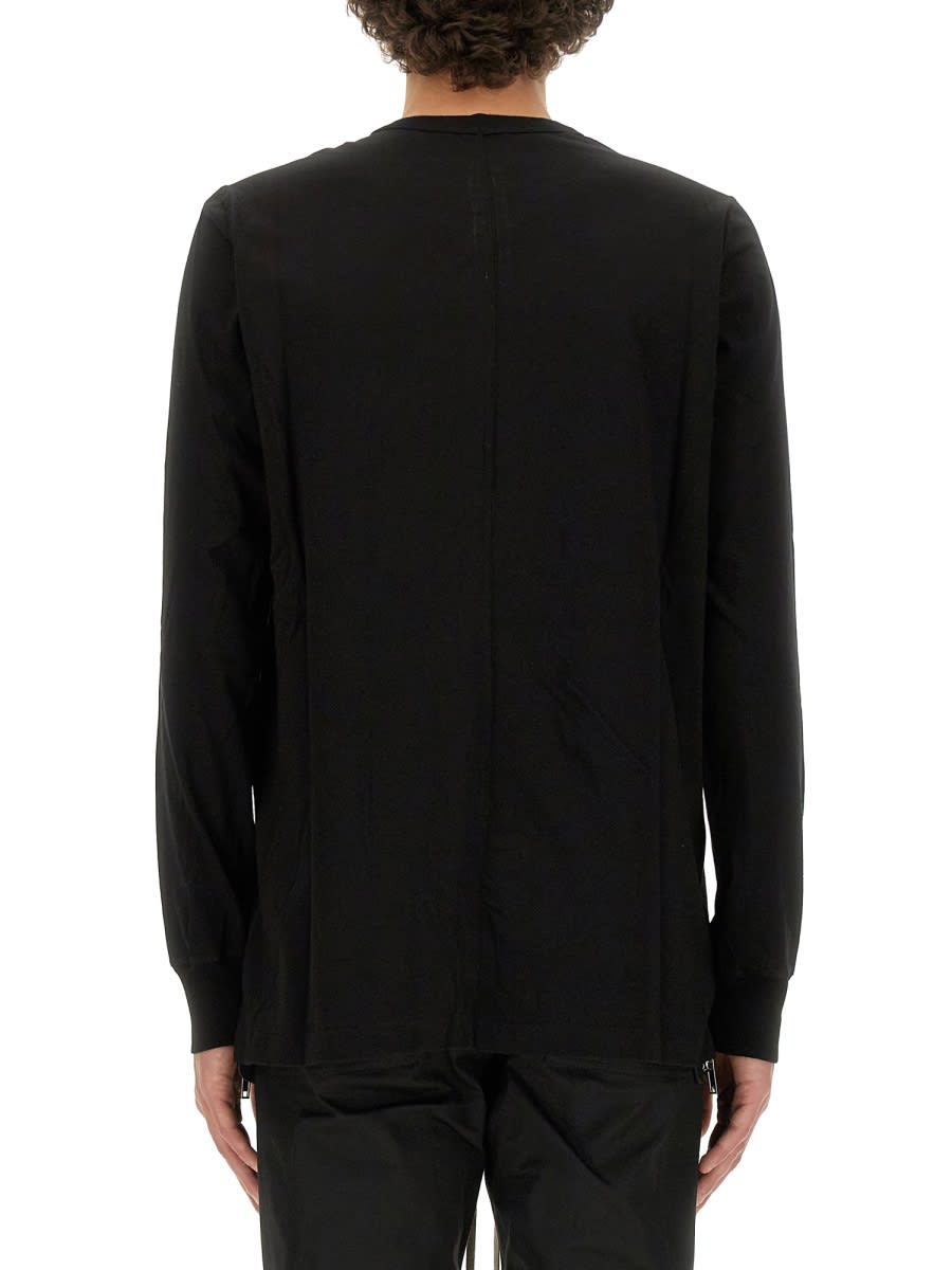 Shop Rick Owens Cotton T-shirt In Black