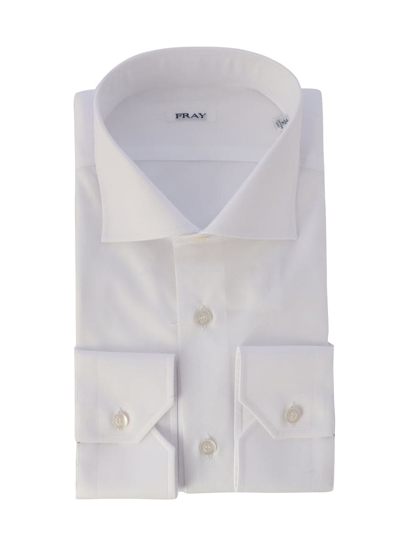 Fray Cotton Shirt In White