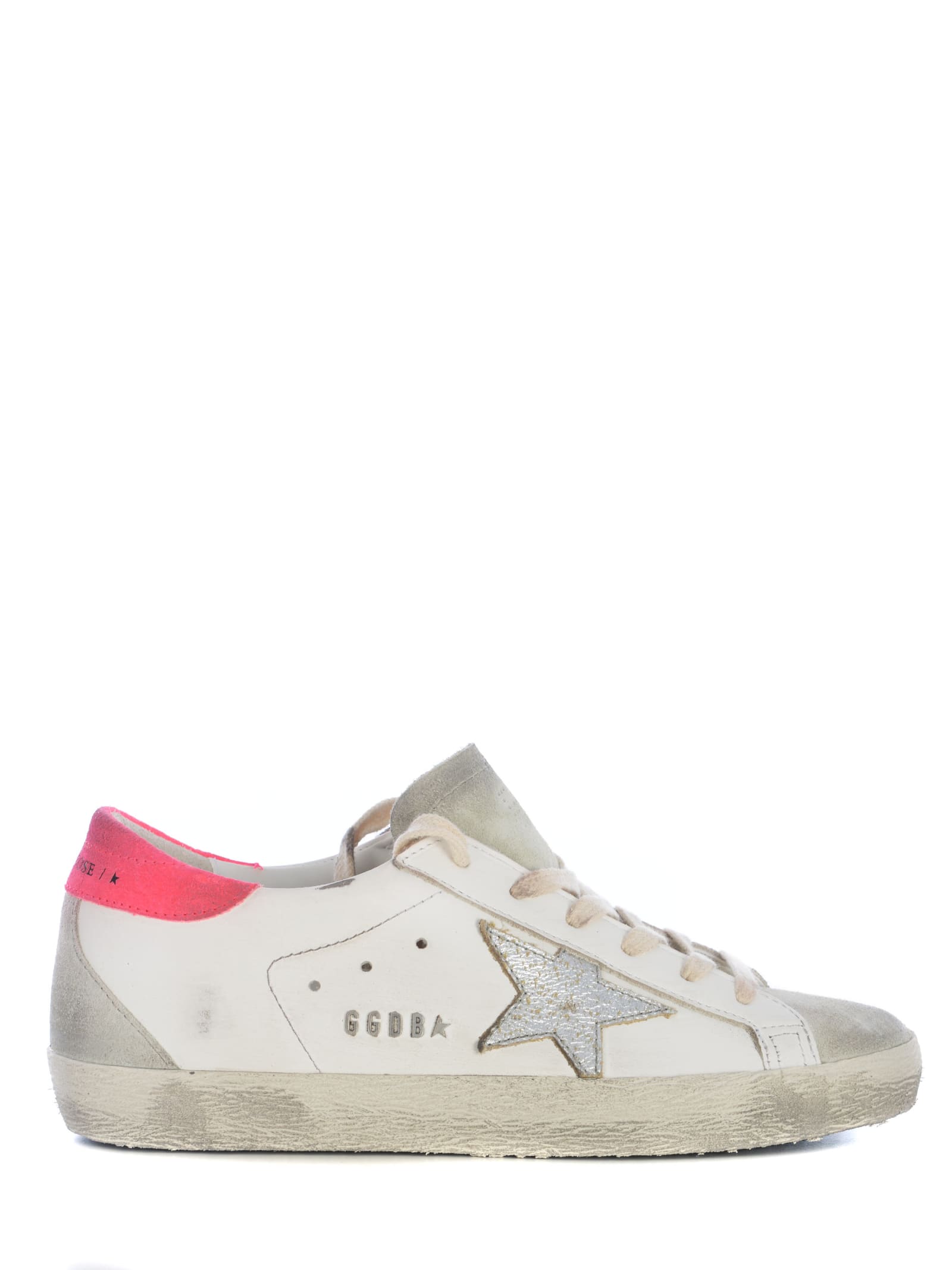 Golden Goose Sneakers  Super Star Made Of Leather In Bianco