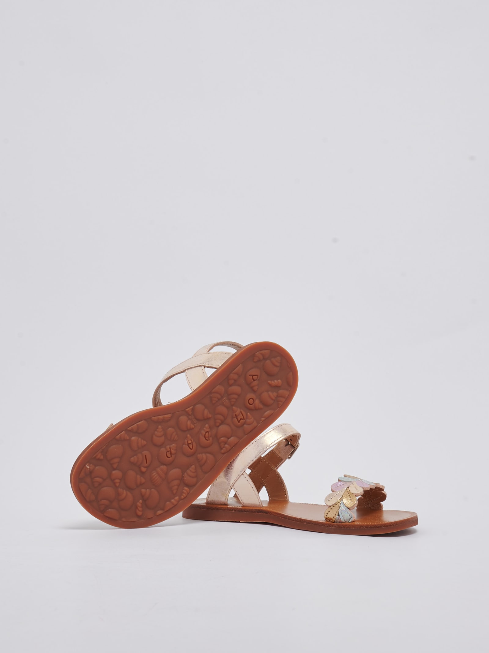 Shop Pom D'api Plagette Ferns Sandal In Cipria