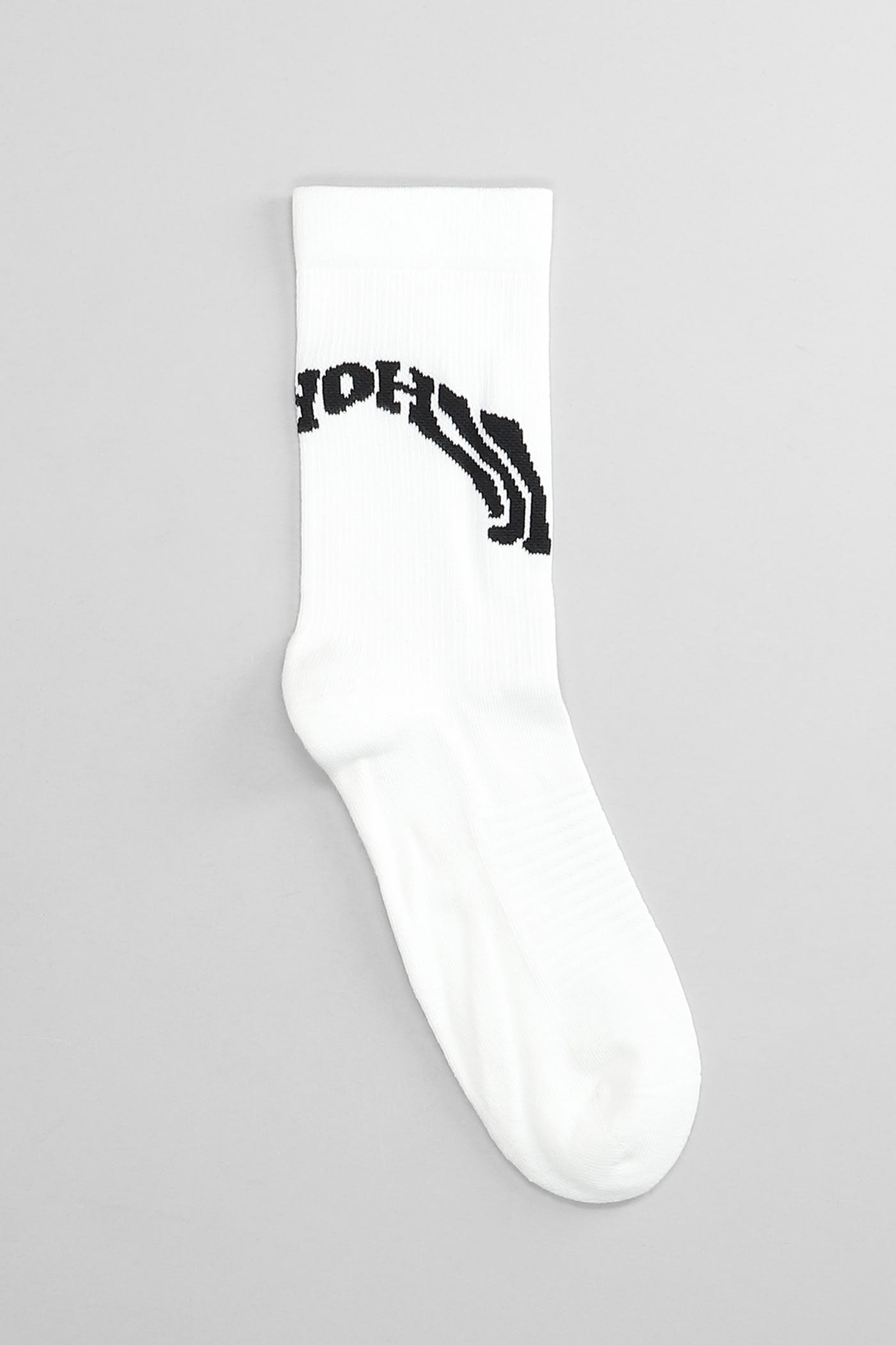 Shop Y-3 Socks In White Cotton