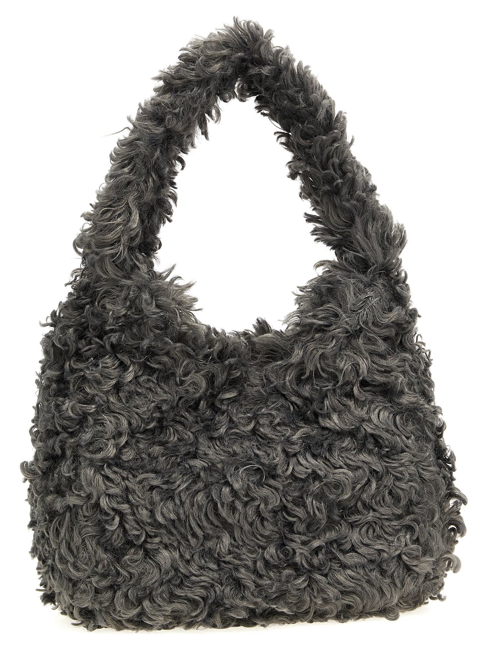 Shop Stella Mccartney Tote Hobo Small Shoulder Bag In Gray