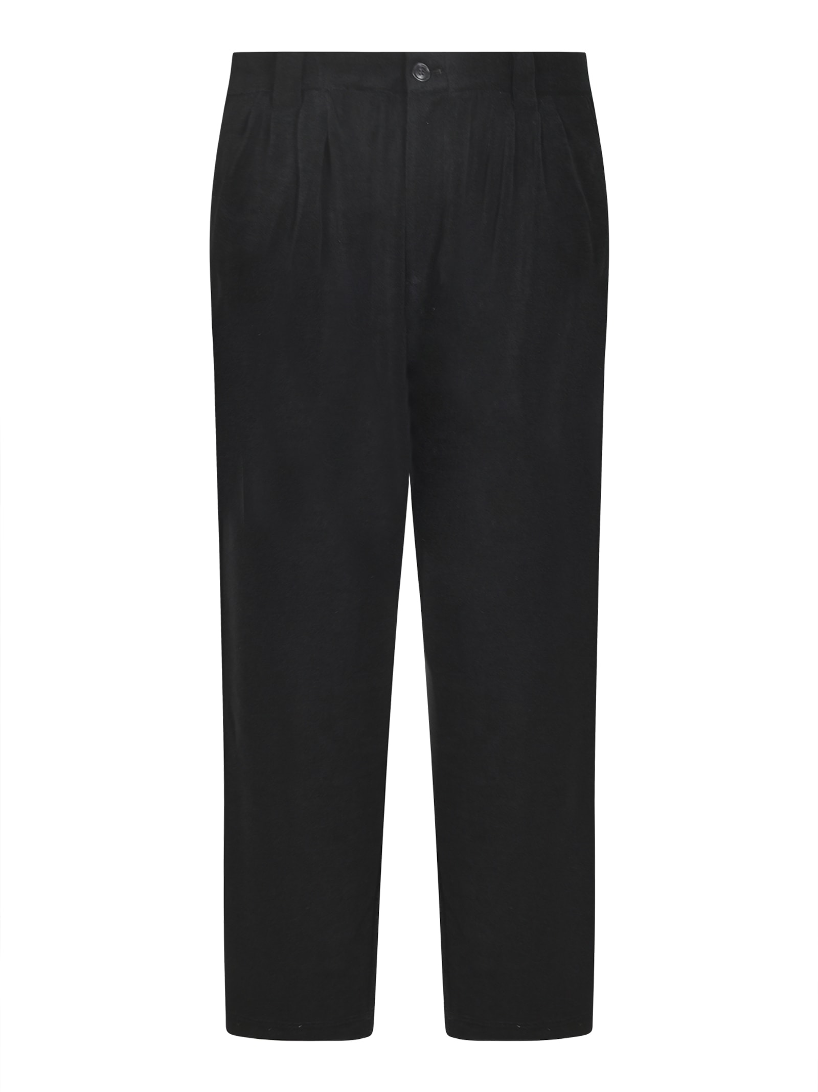 Plain Cropped Trousers