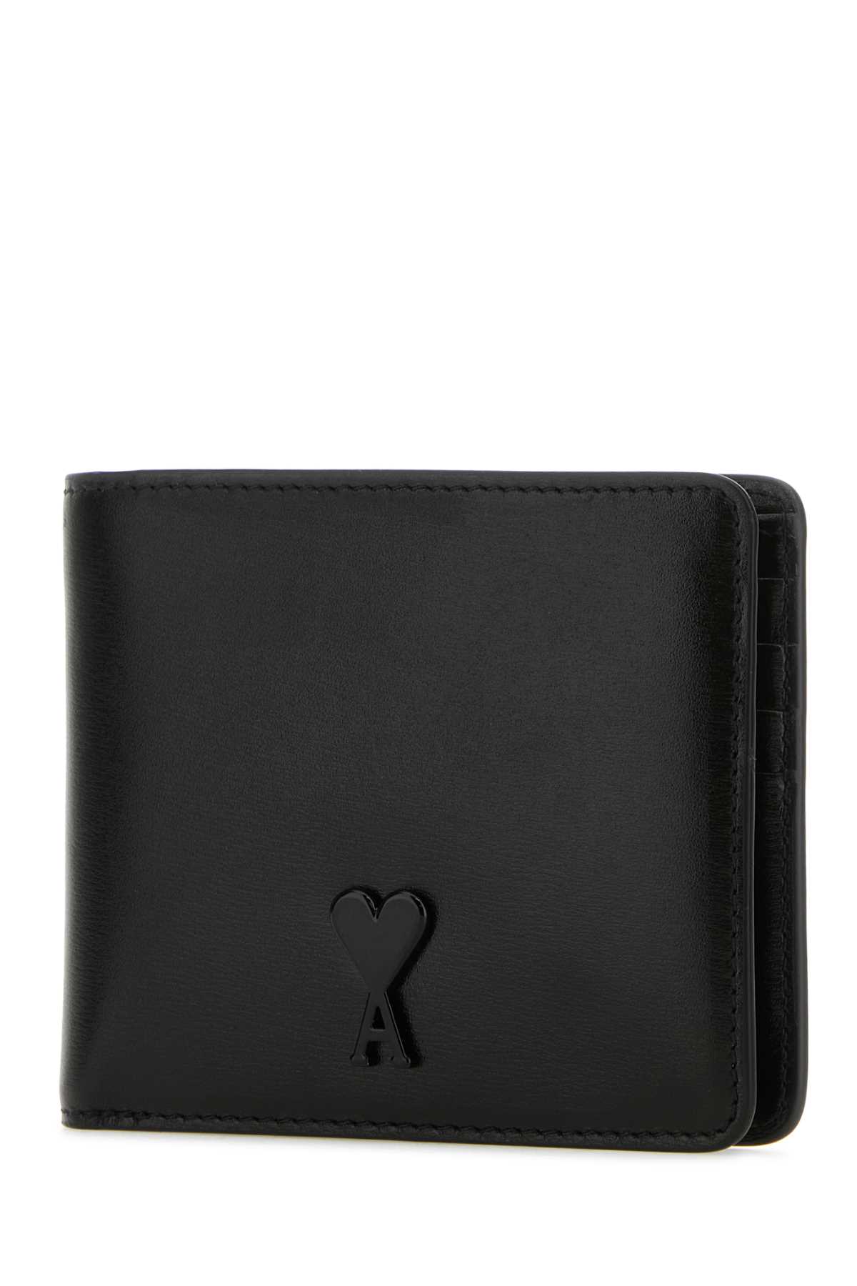 Ami Alexandre Mattiussi Black Leather Wallet