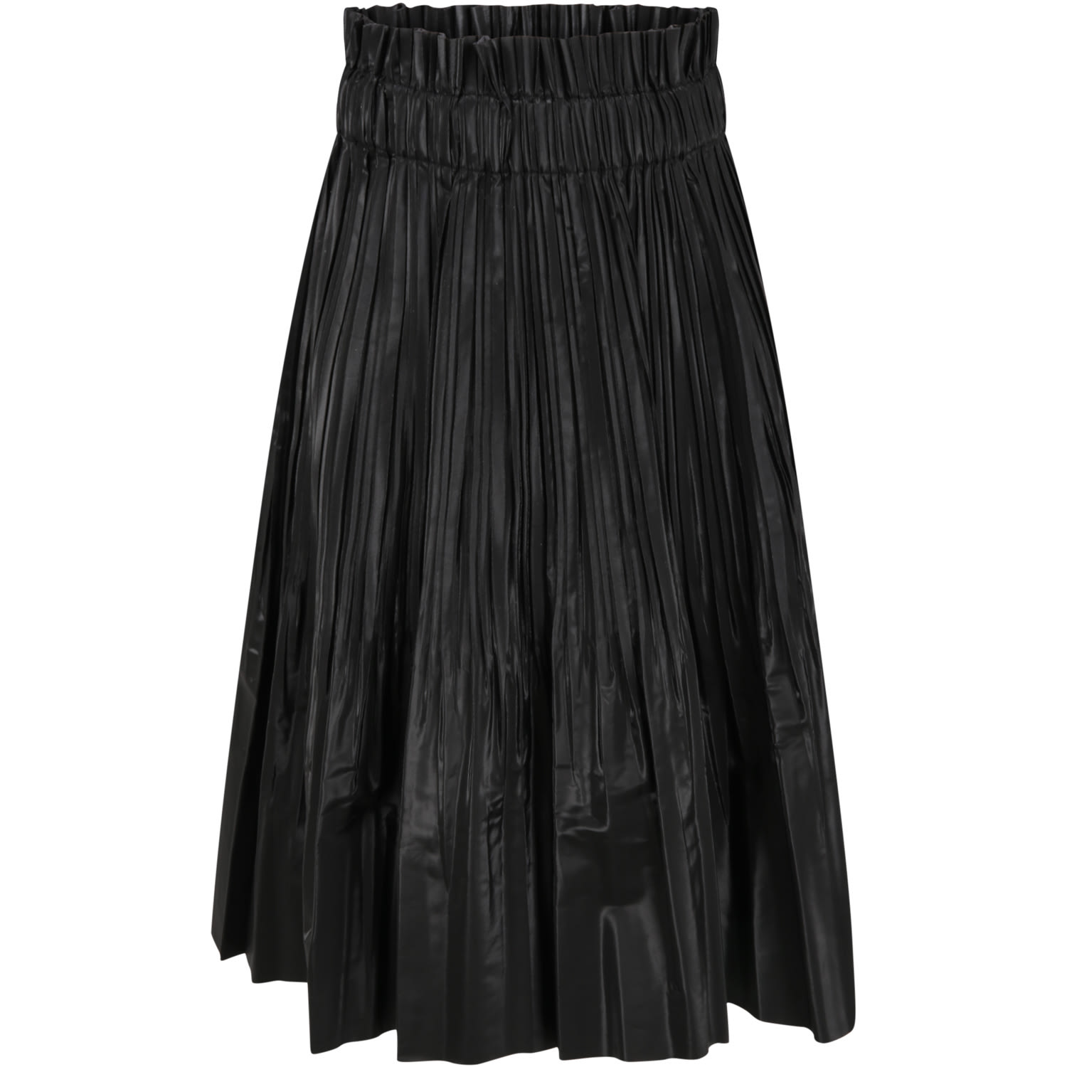 DKNY Black Skirt For Girl With Logos