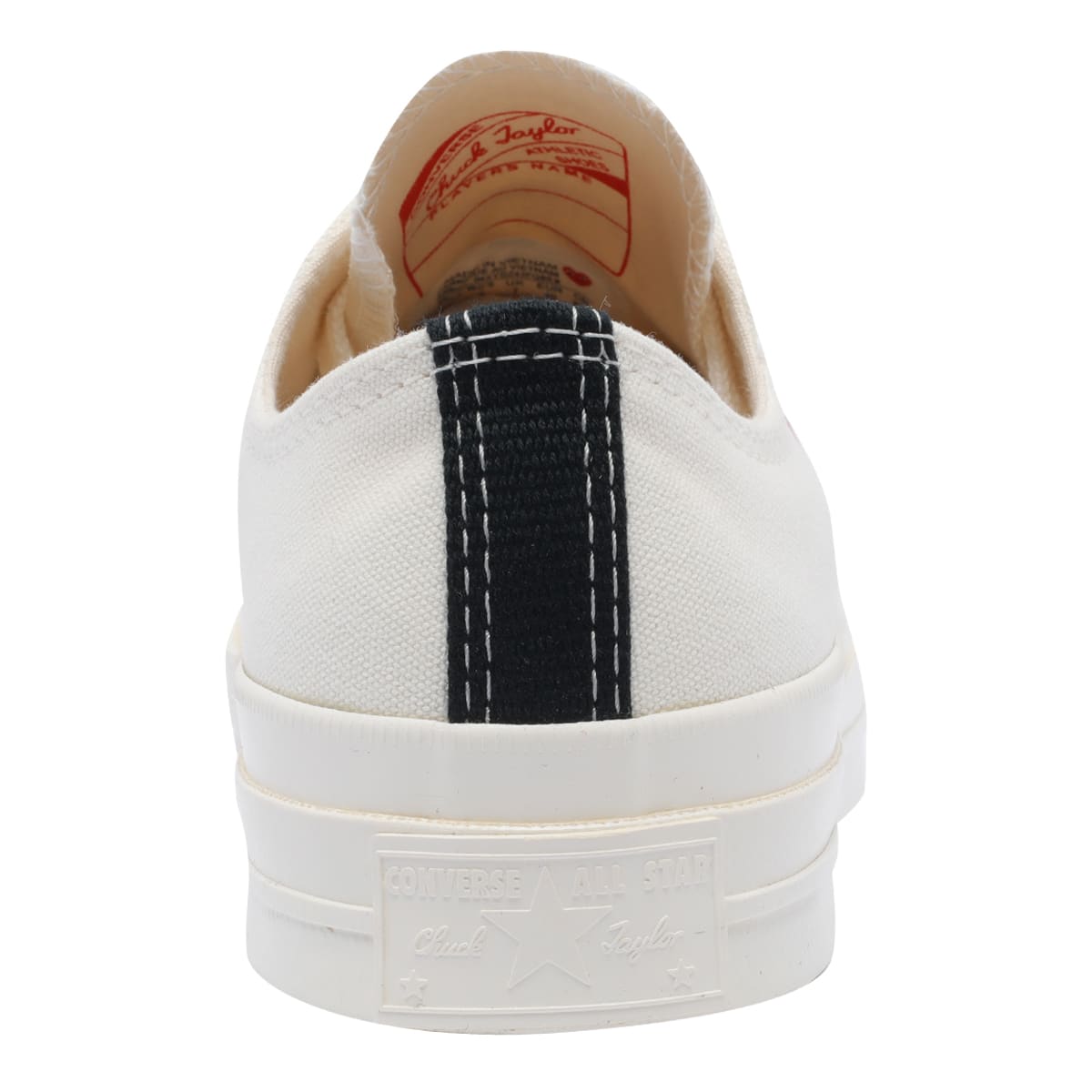 Comme Des Garçons Play Chuck Taylor Sneakers In White