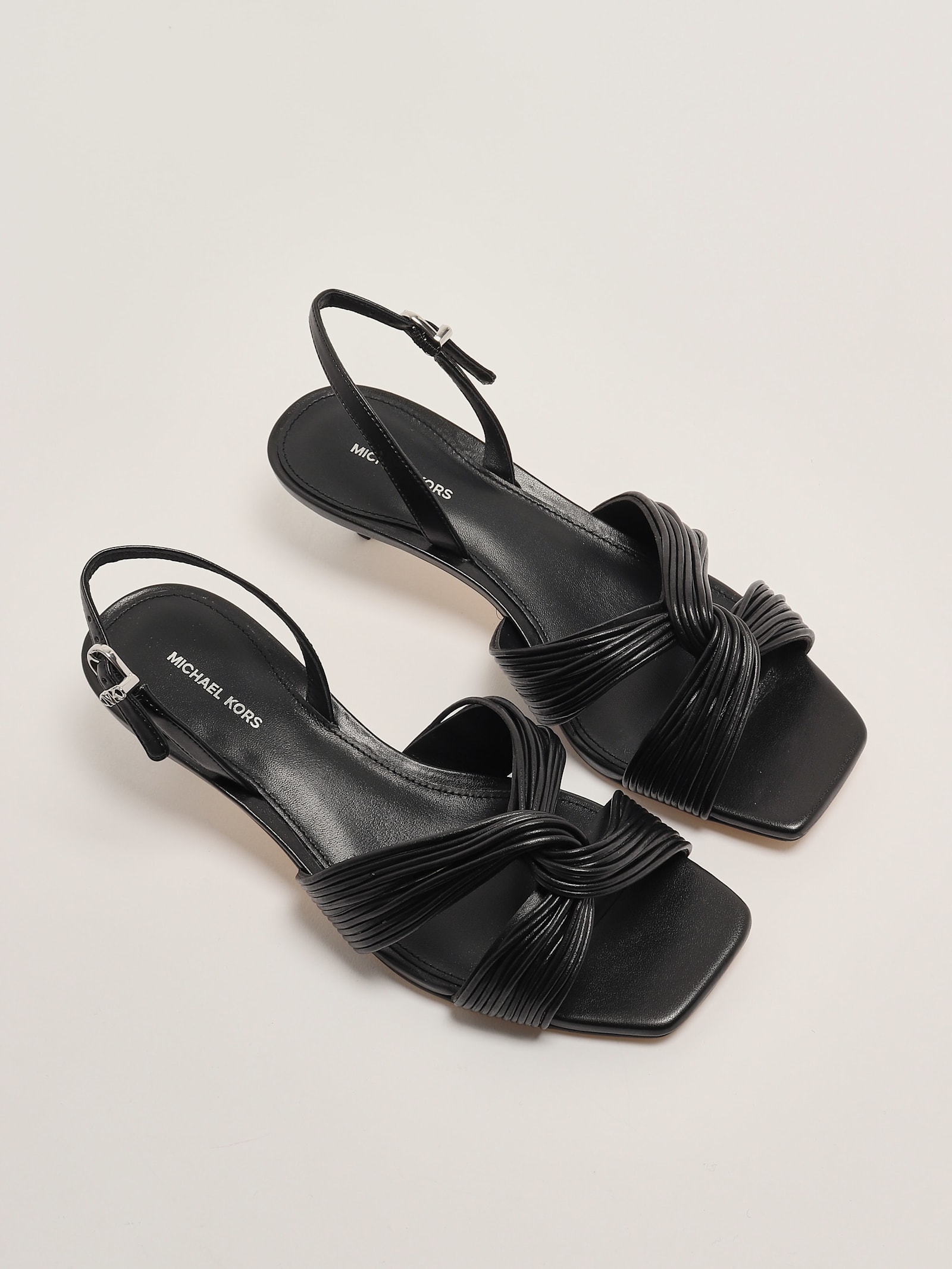 Michael Kors Alessia Kitten Sandal Sandal In Nero