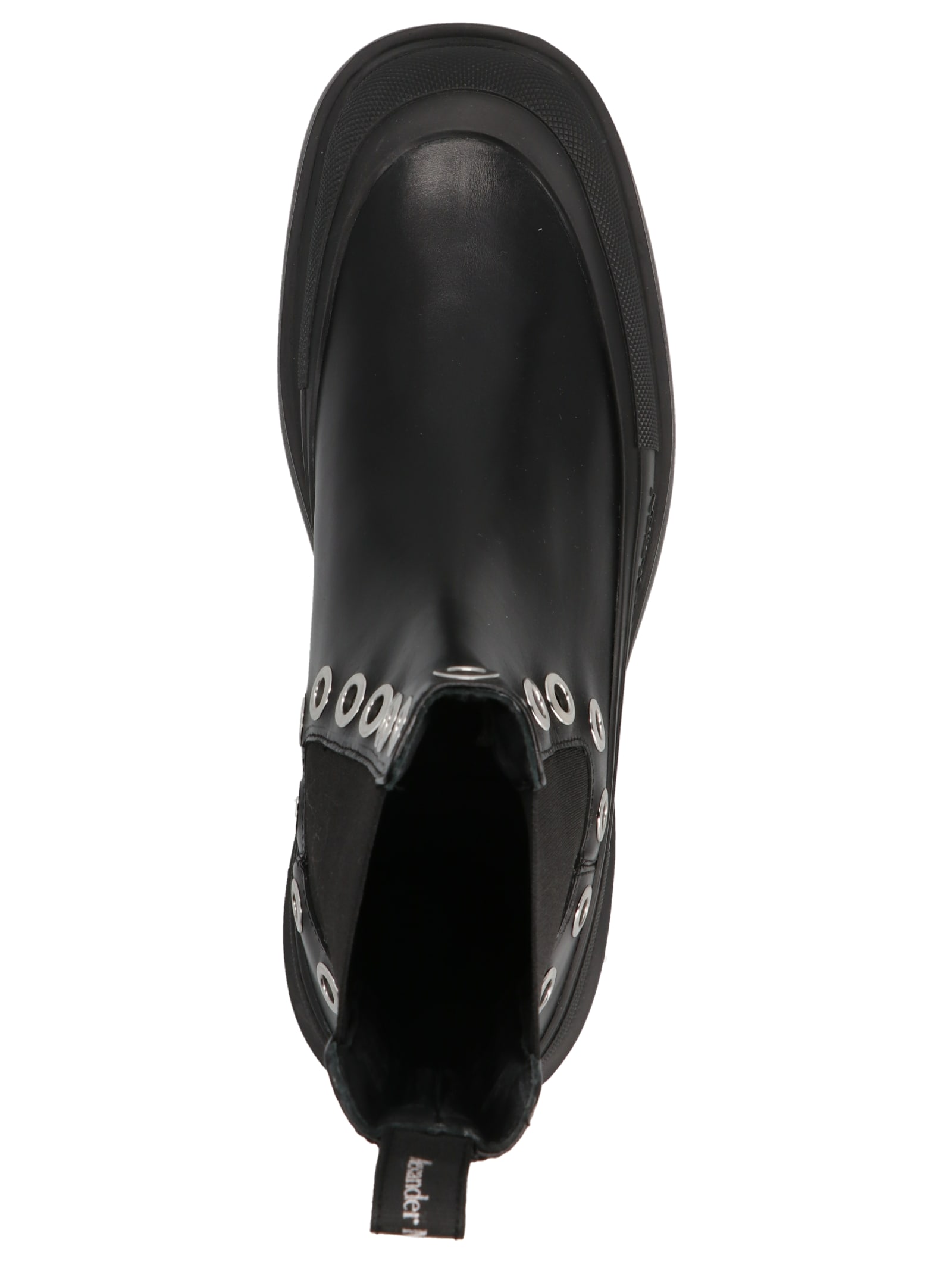 Alexander Mcqueen Alexander Mc Queen Tread Slick Leather Chelsea Boots In Black