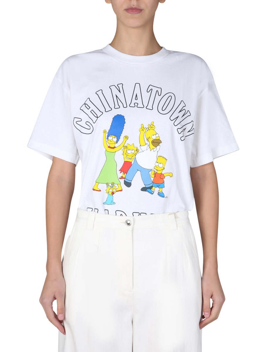 Shop Market Family Simpson T-shirt In White