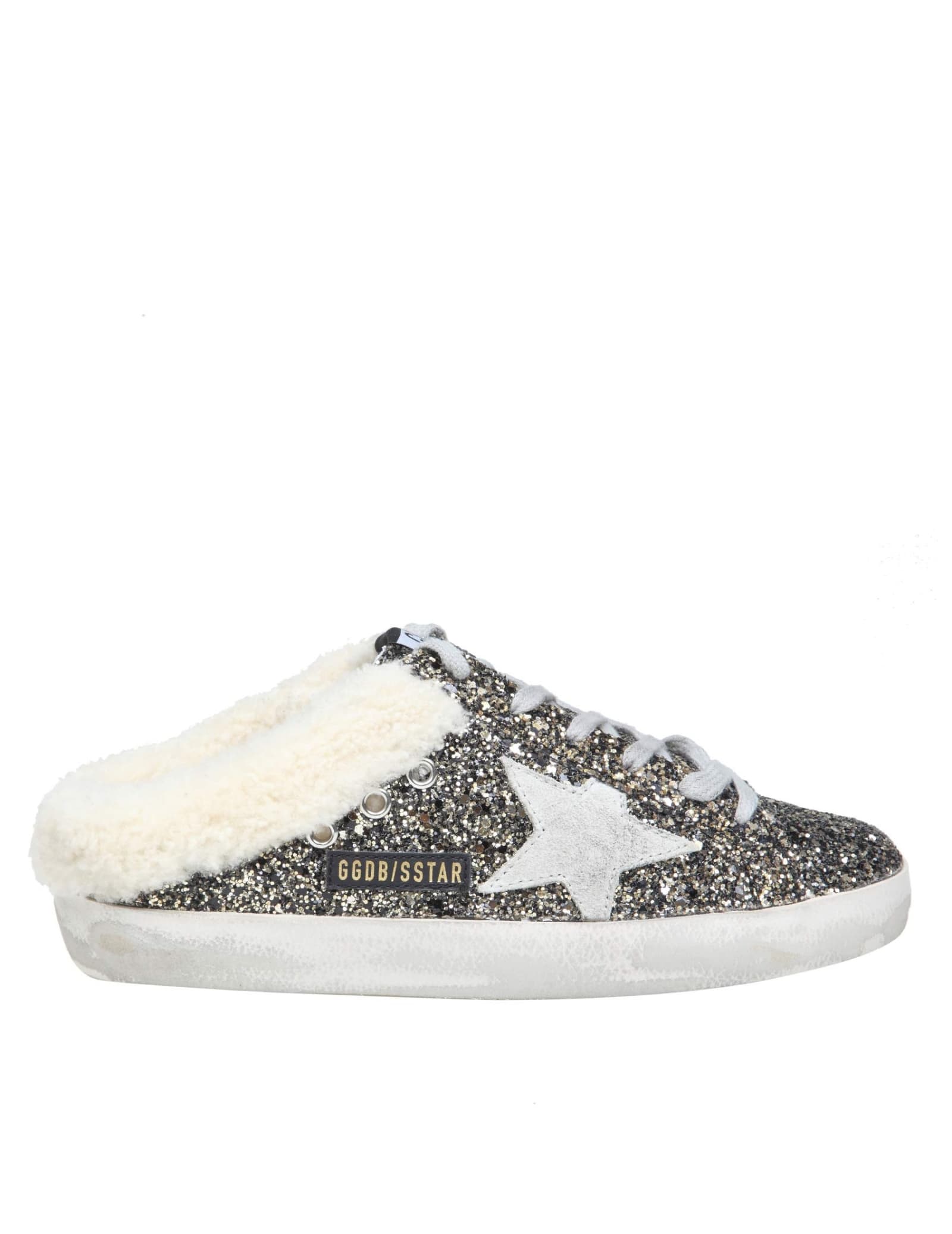 Shop Golden Goose Super Star Sneakers In Multicolor Glitter