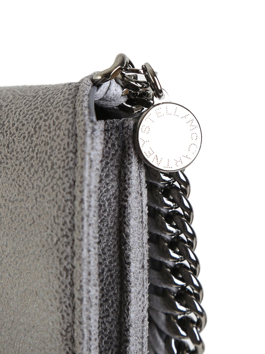 Shop Stella Mccartney Falabella Wallet In Grey