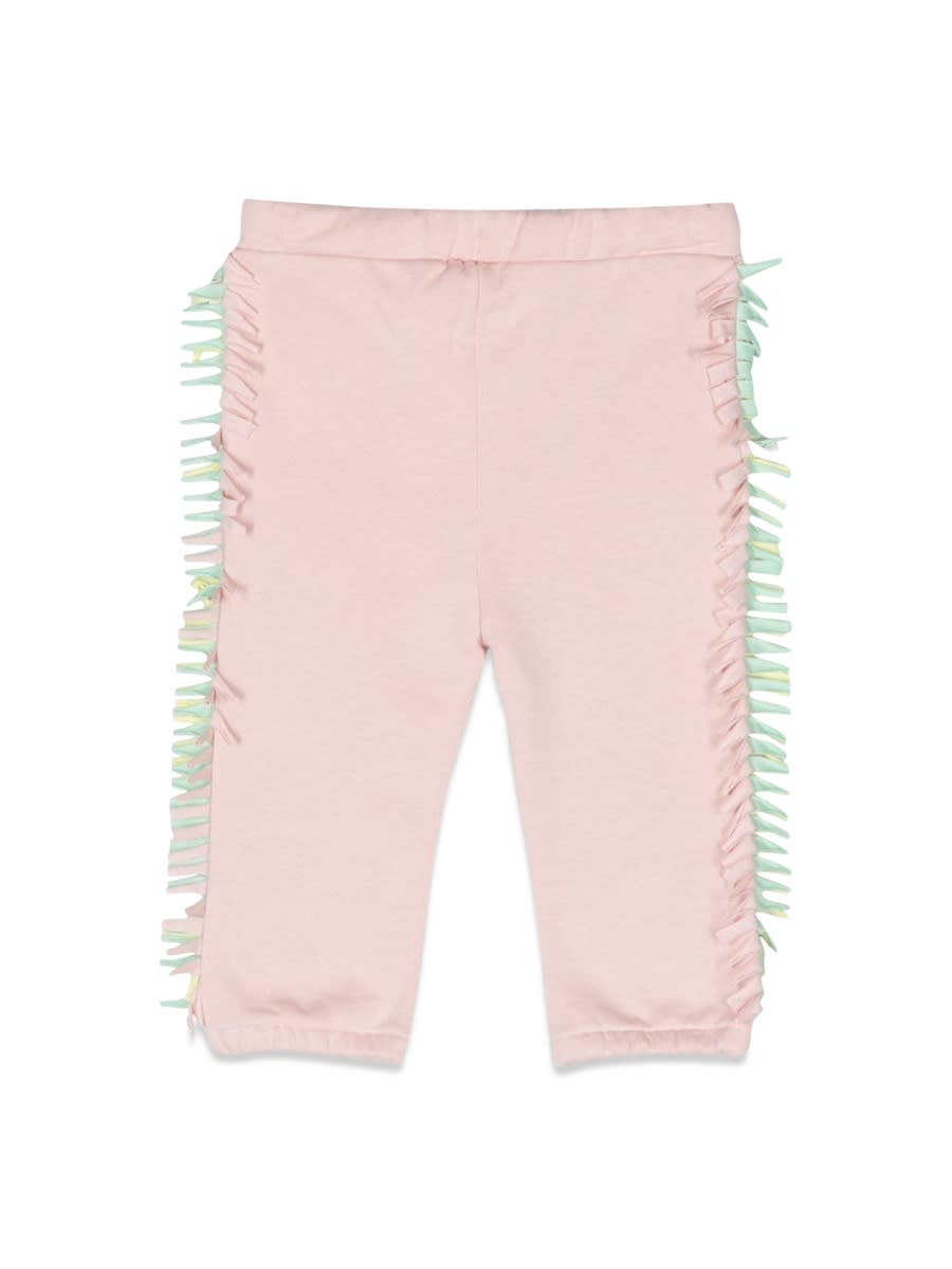 Shop Stella Mccartney Fringed Joggers In Pink