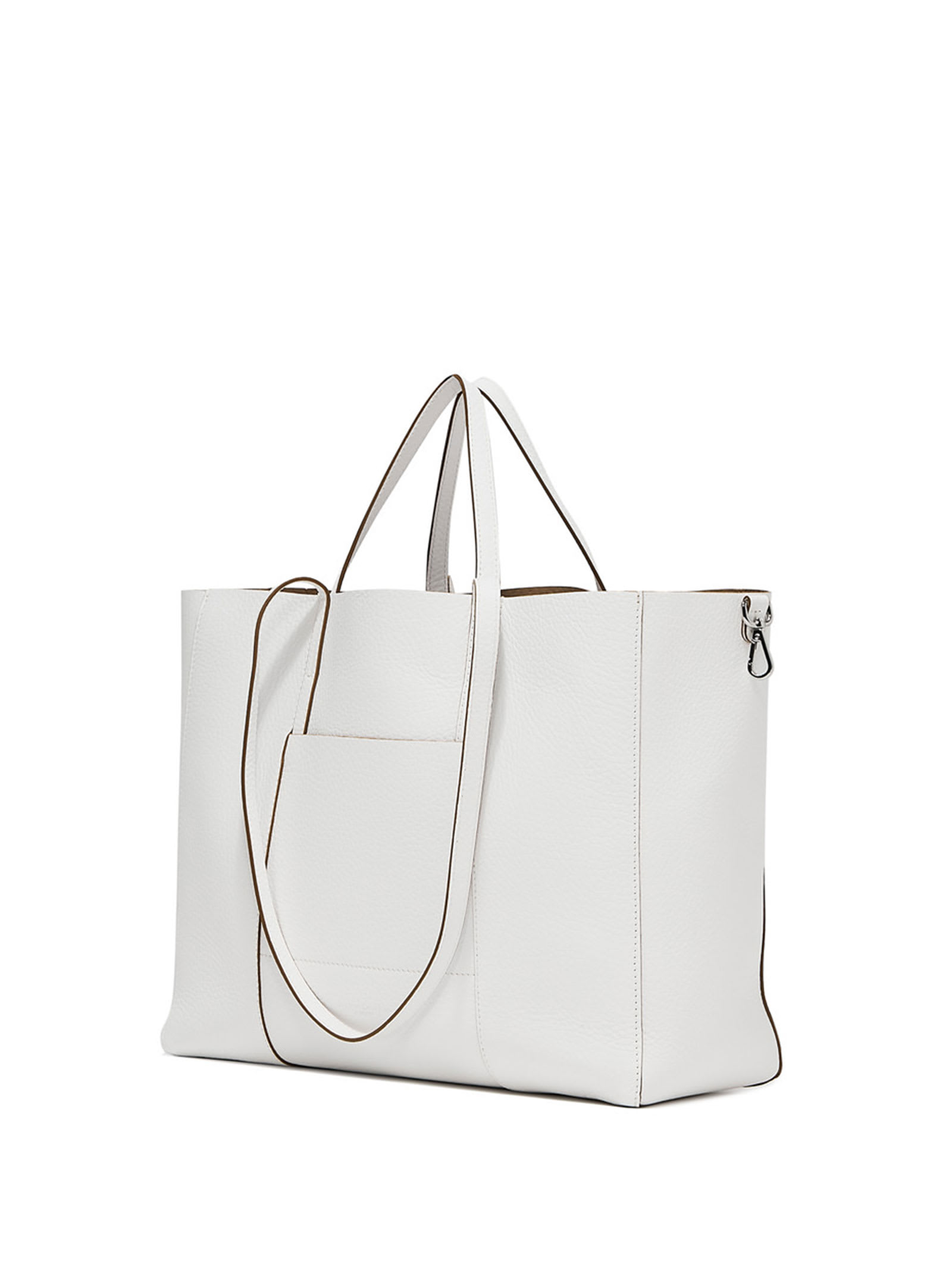 Gianni Chiarini Superlight Shopping Bag In Bianco-nature | ModeSens