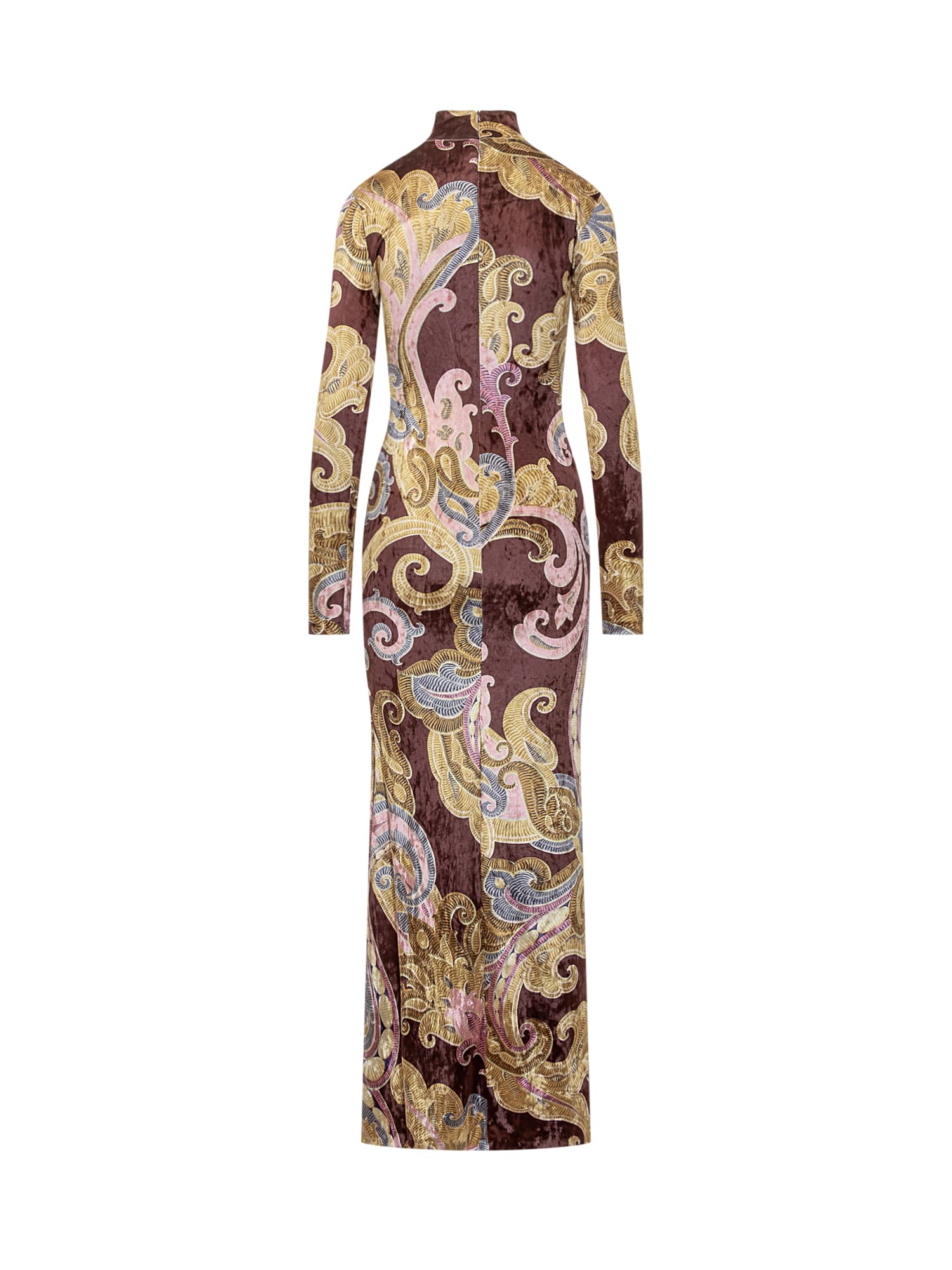 Shop Etro Dress In Moro