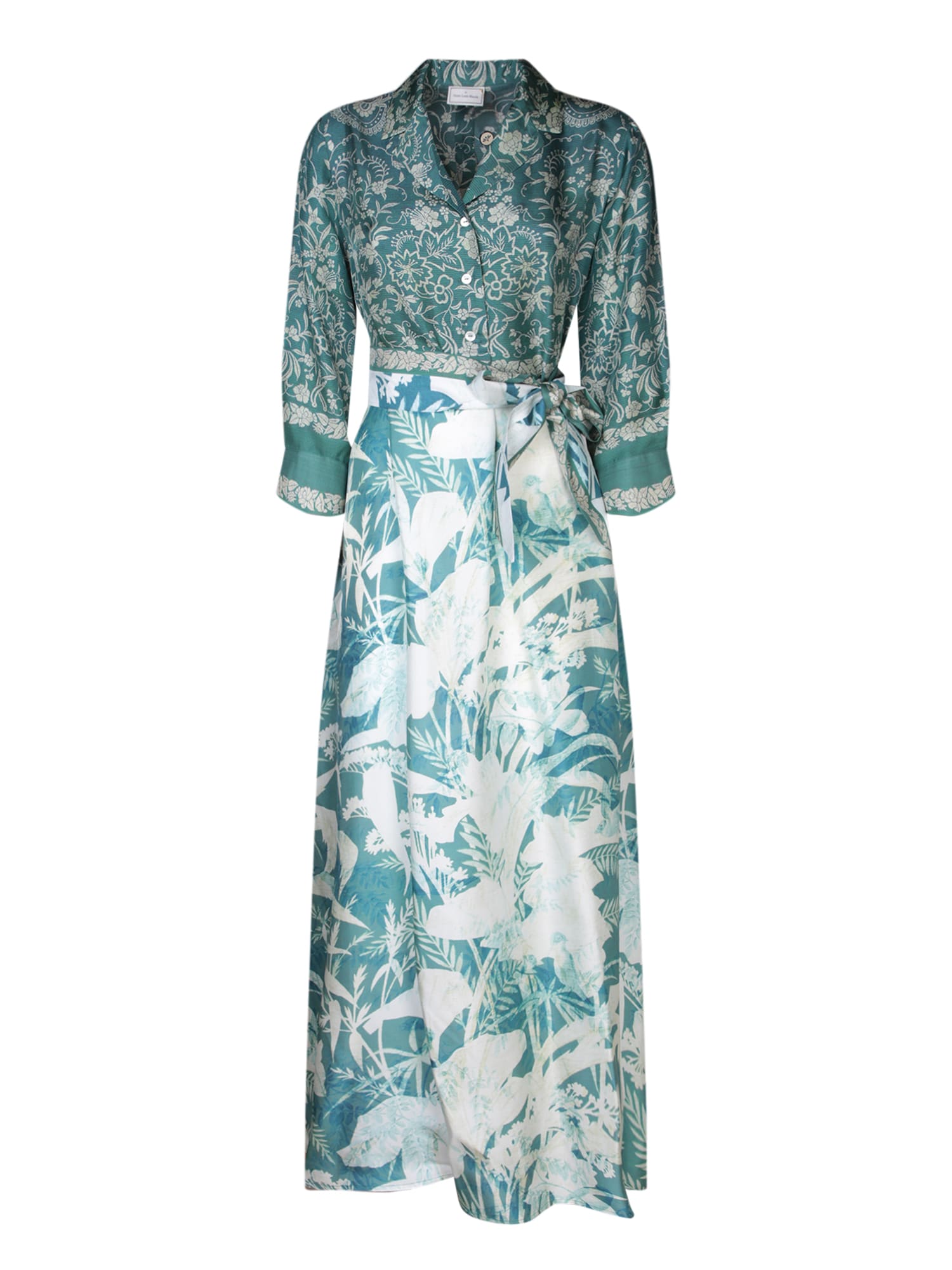 PIERRE-LOUIS MASCIA ALOE LIGHT BLUE/WHITE DRESS 