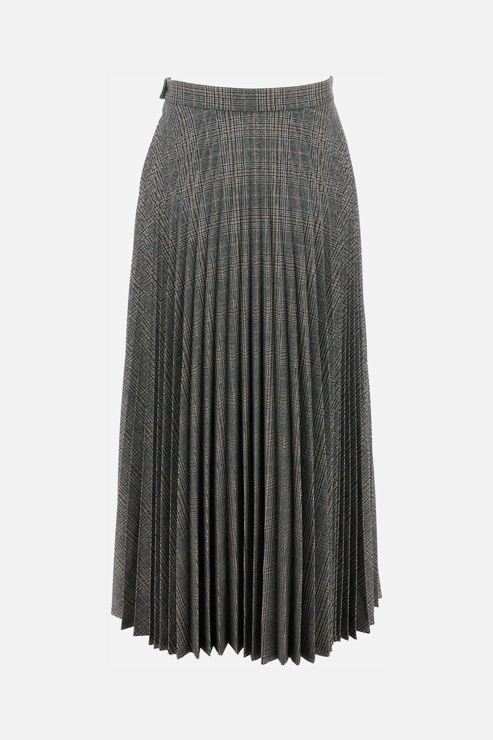 True Royal Pleated Skirt In Black