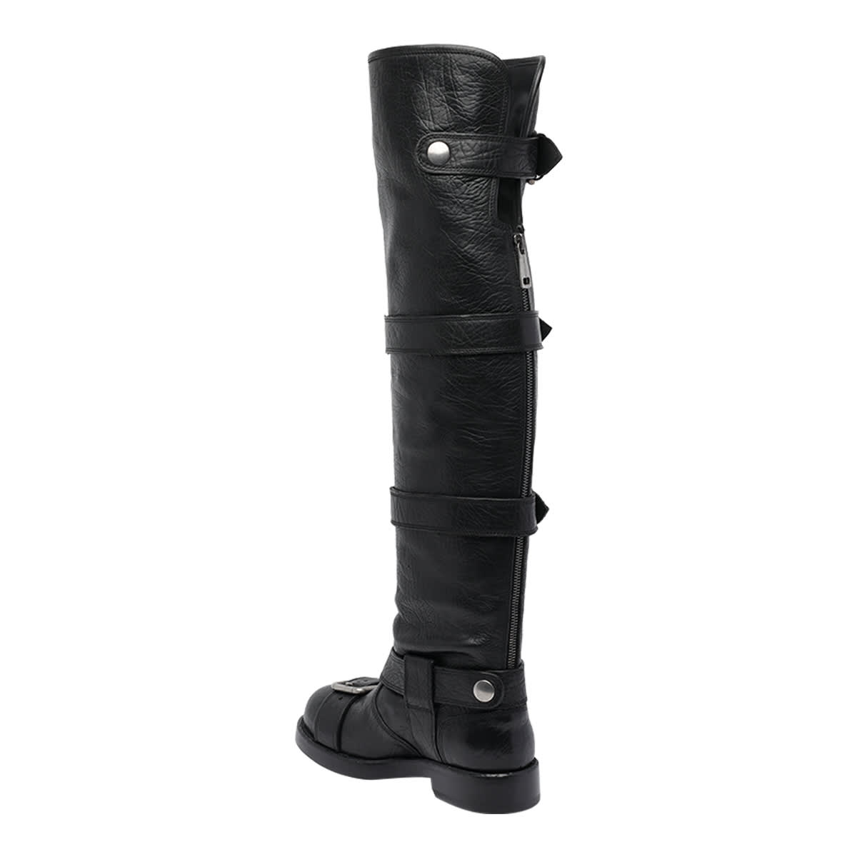 Dolce & Gabbana Stylish Ankle Boots Featuring Buckle Detail In Black