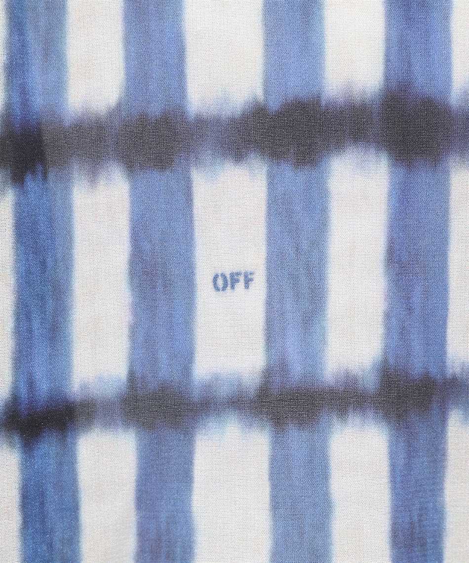 Off-white Printed Silk Dress In Blue