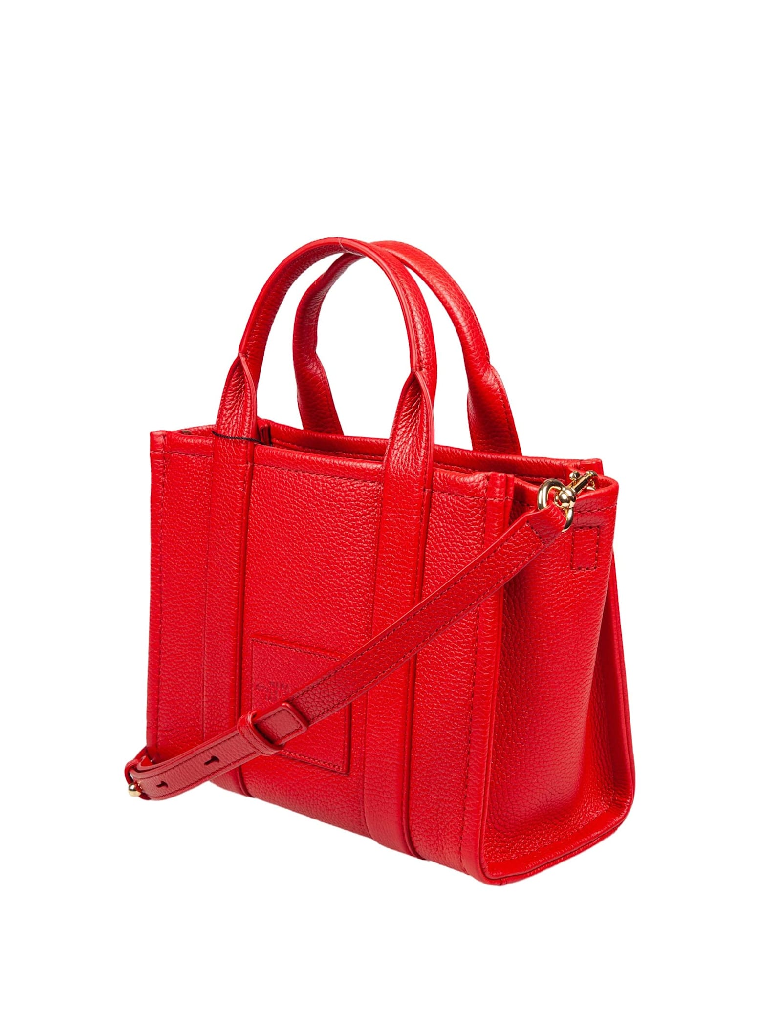 Shop Marc Jacobs Small Tote In Leather Color Red In True Red