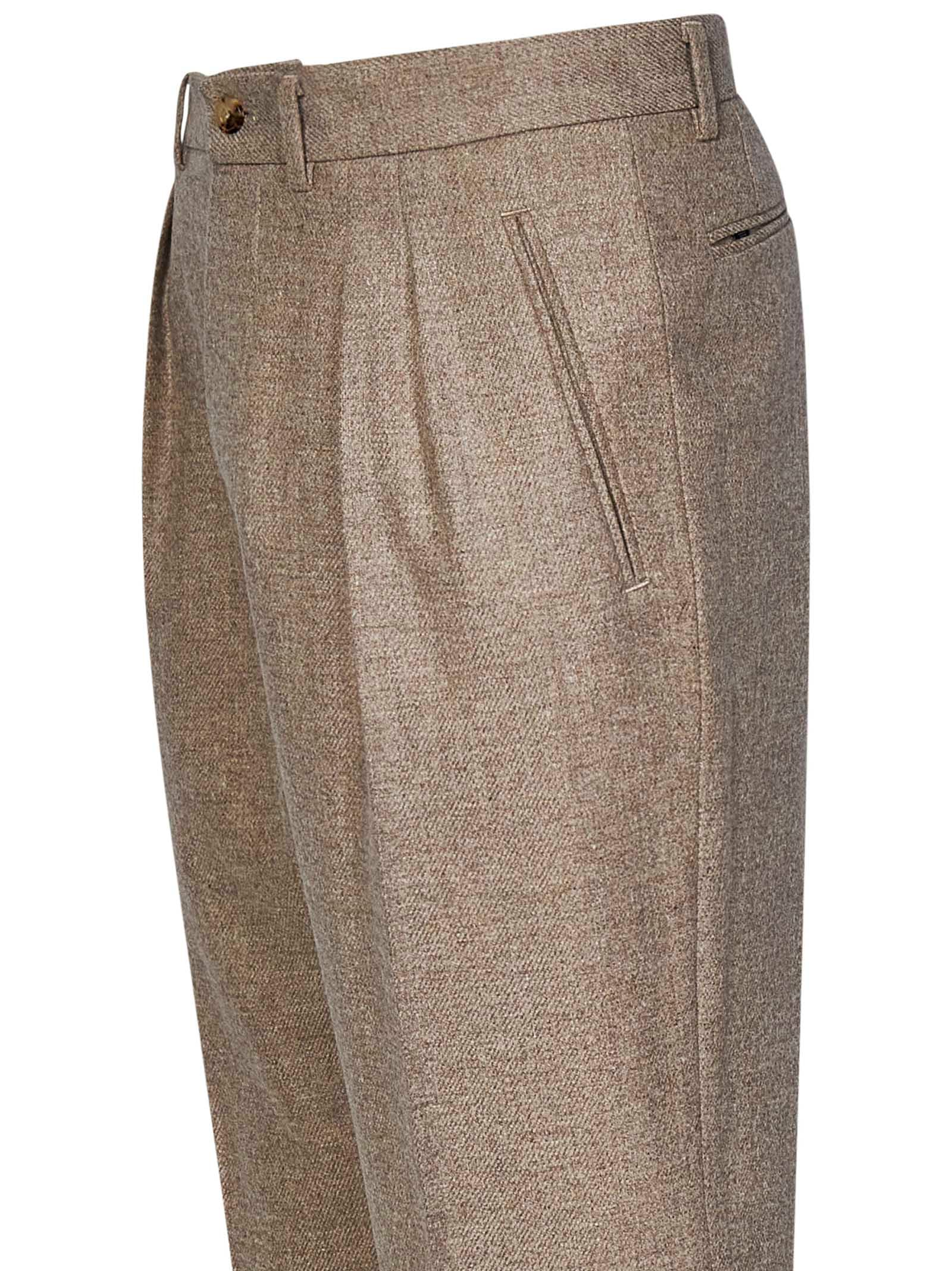 Shop Boglioli Trousers In Beige