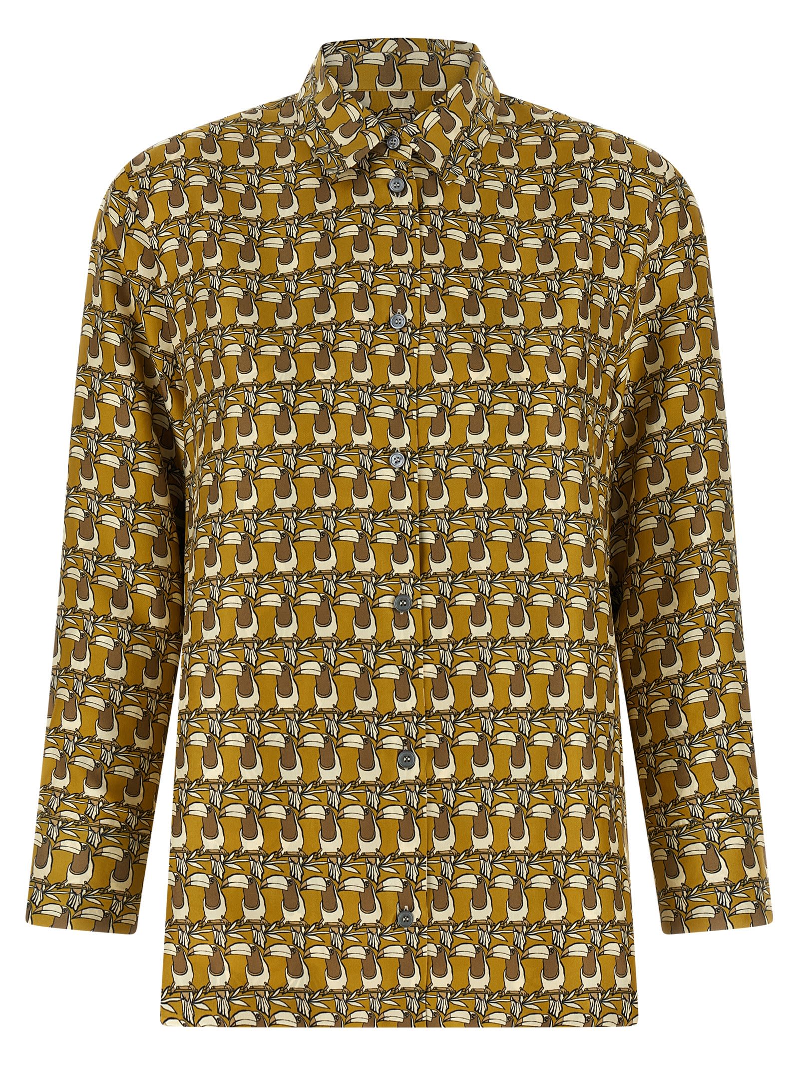 Max Mara Times Shirt And Blouse Multicolor In Gold