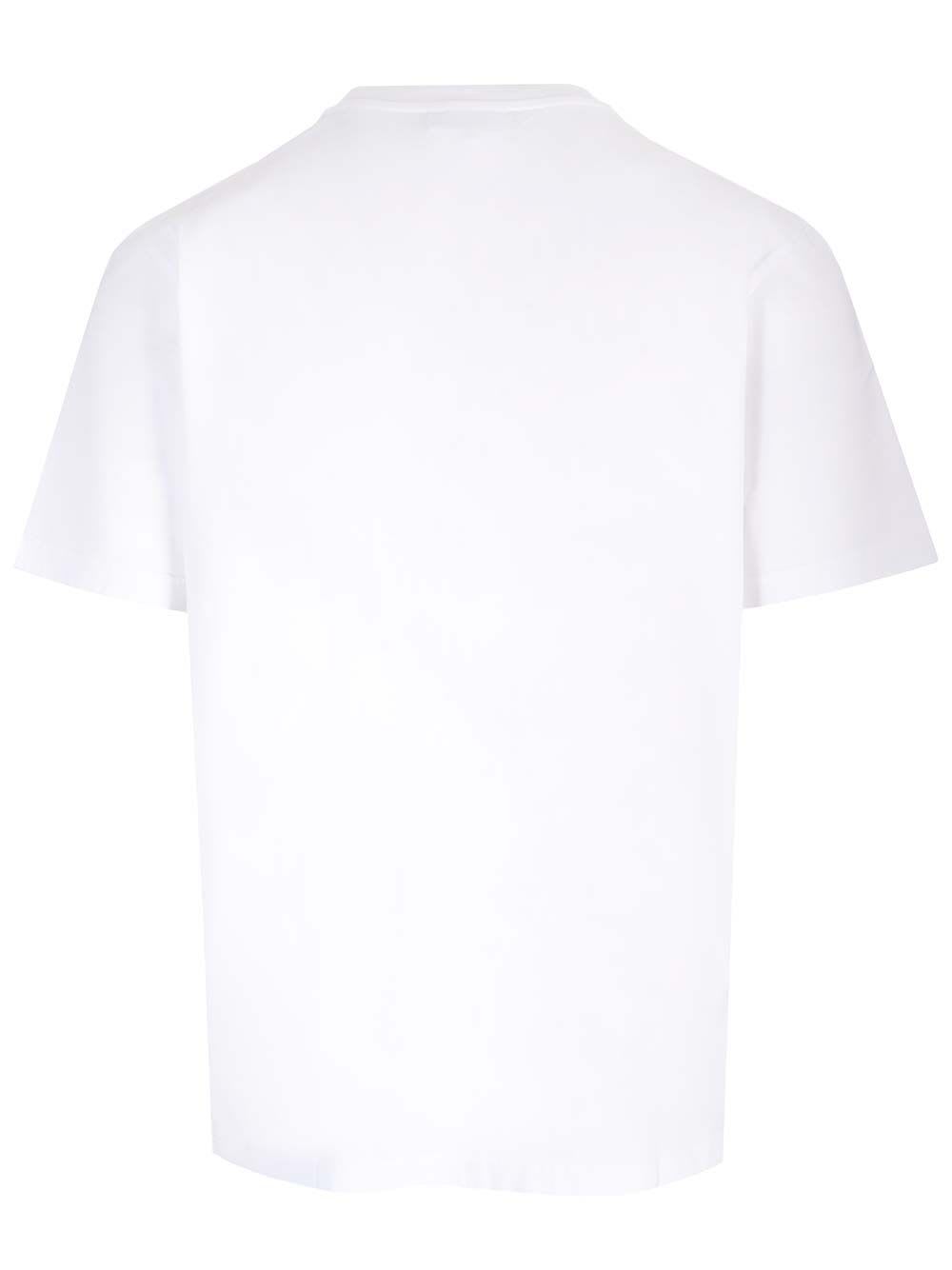 Maison Kitsuné T-shirt Regolare Con Patch Chillax Fox In White