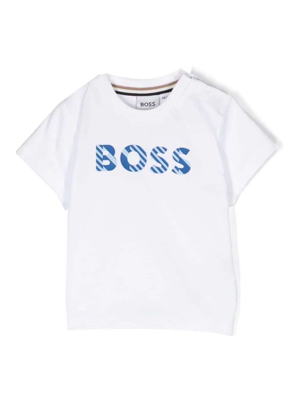 Shop Hugo Boss T-shirt With Print In White