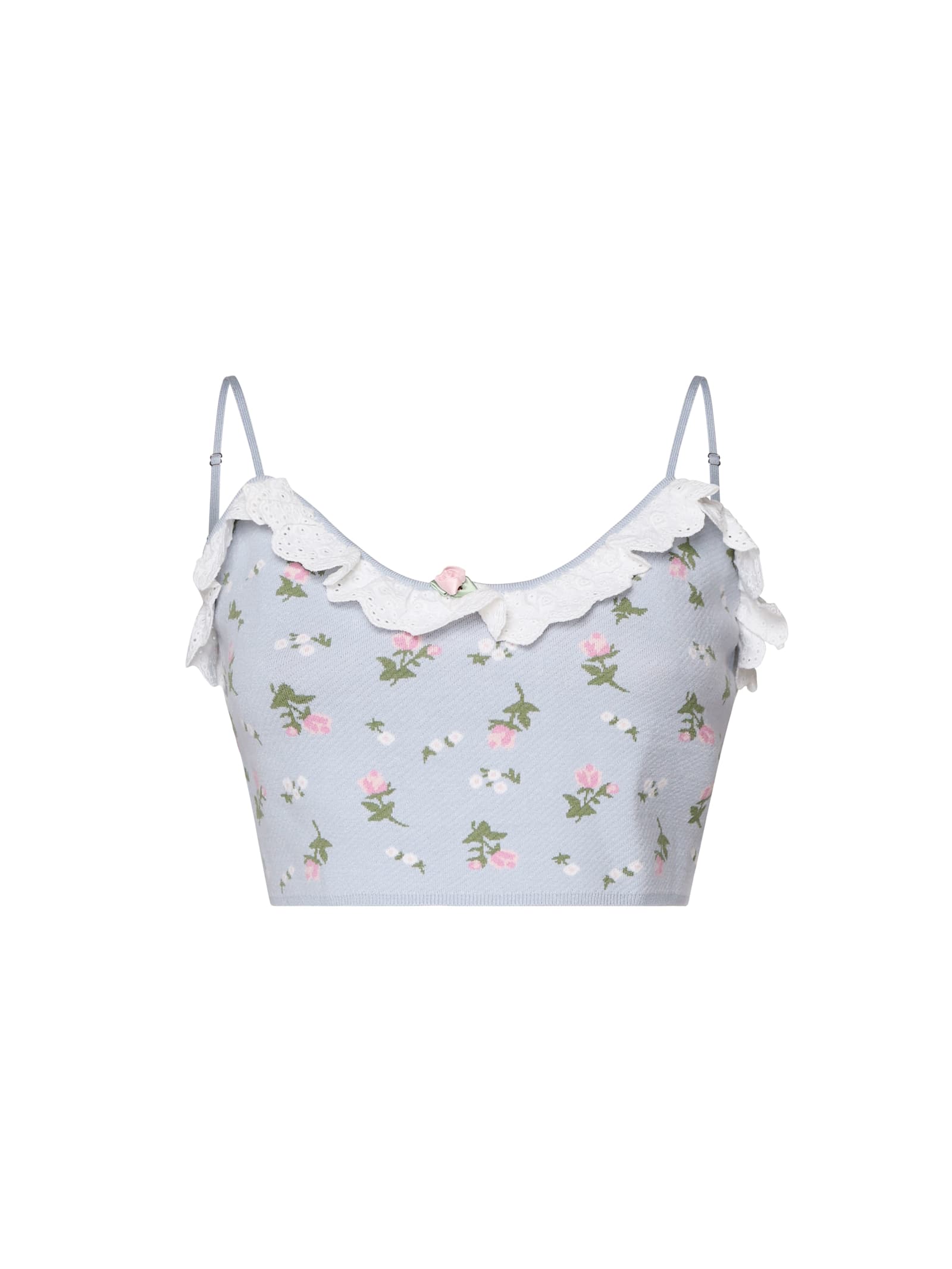 FOR LOVE &AMP; LEMONS AMALIA KNIT CROP TOP 