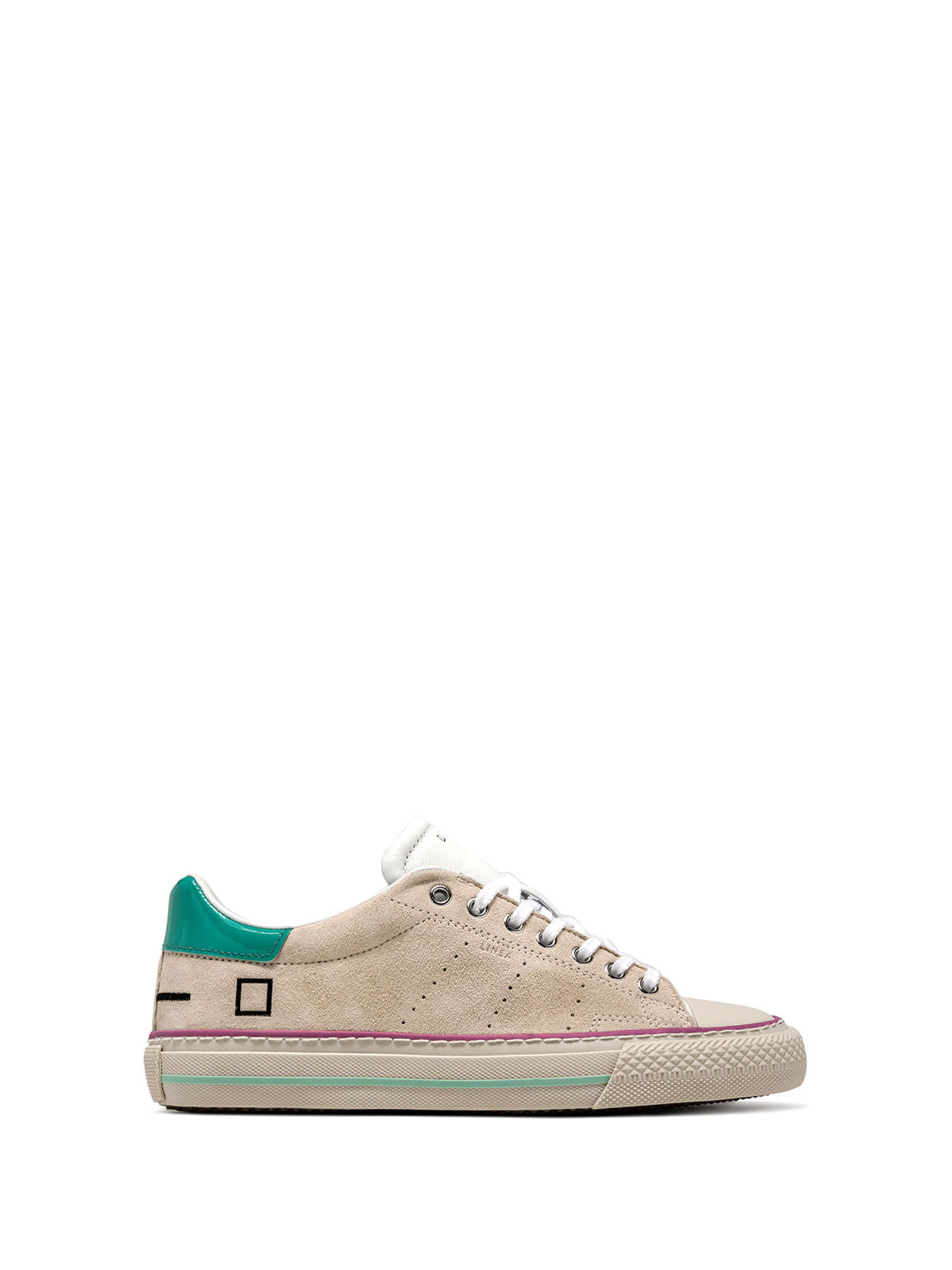 D.A.T.E. Linea Suede Sneaker With Contrasting Details