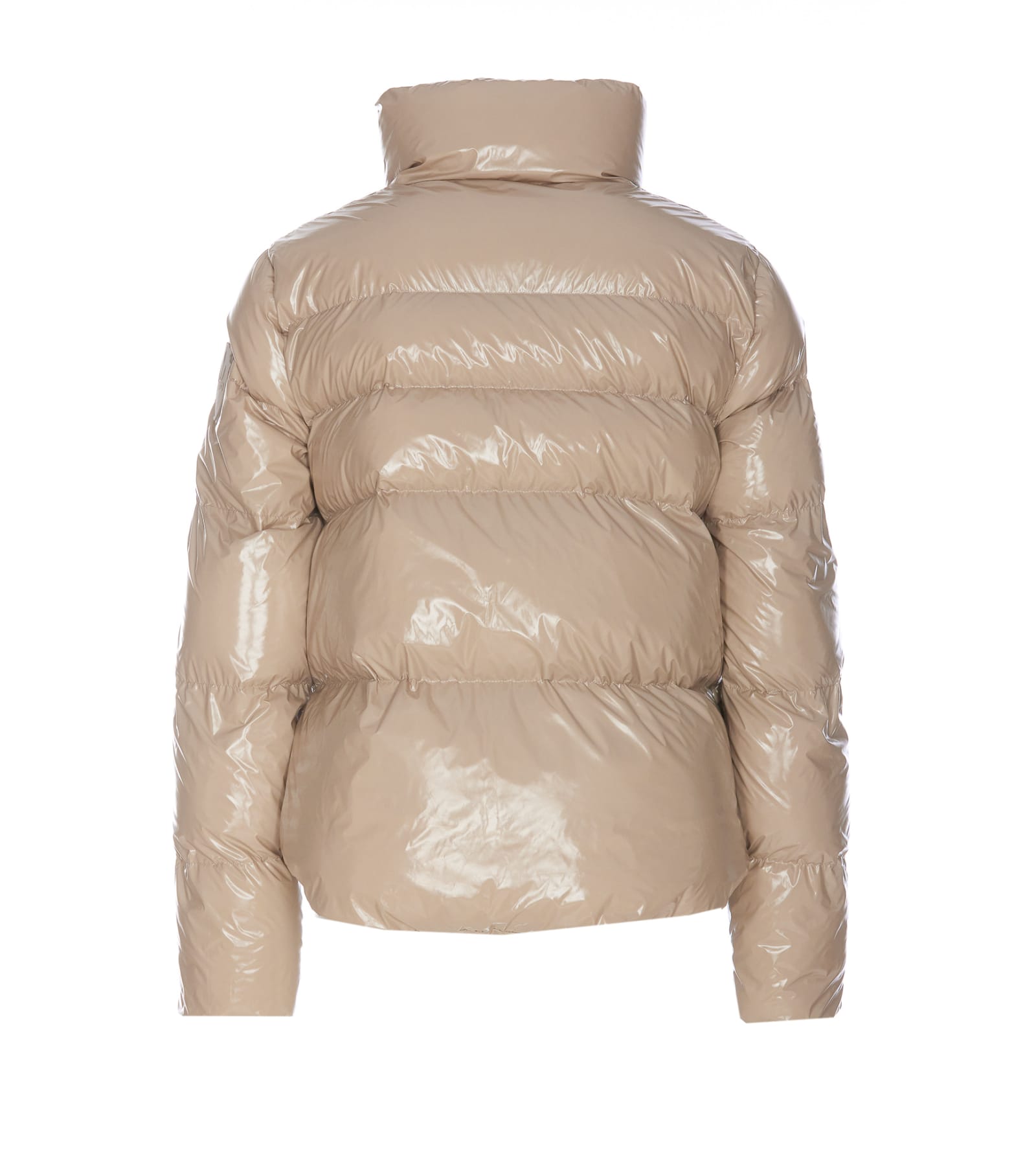 Shop Pinko Mirco Down Jacket In Beige