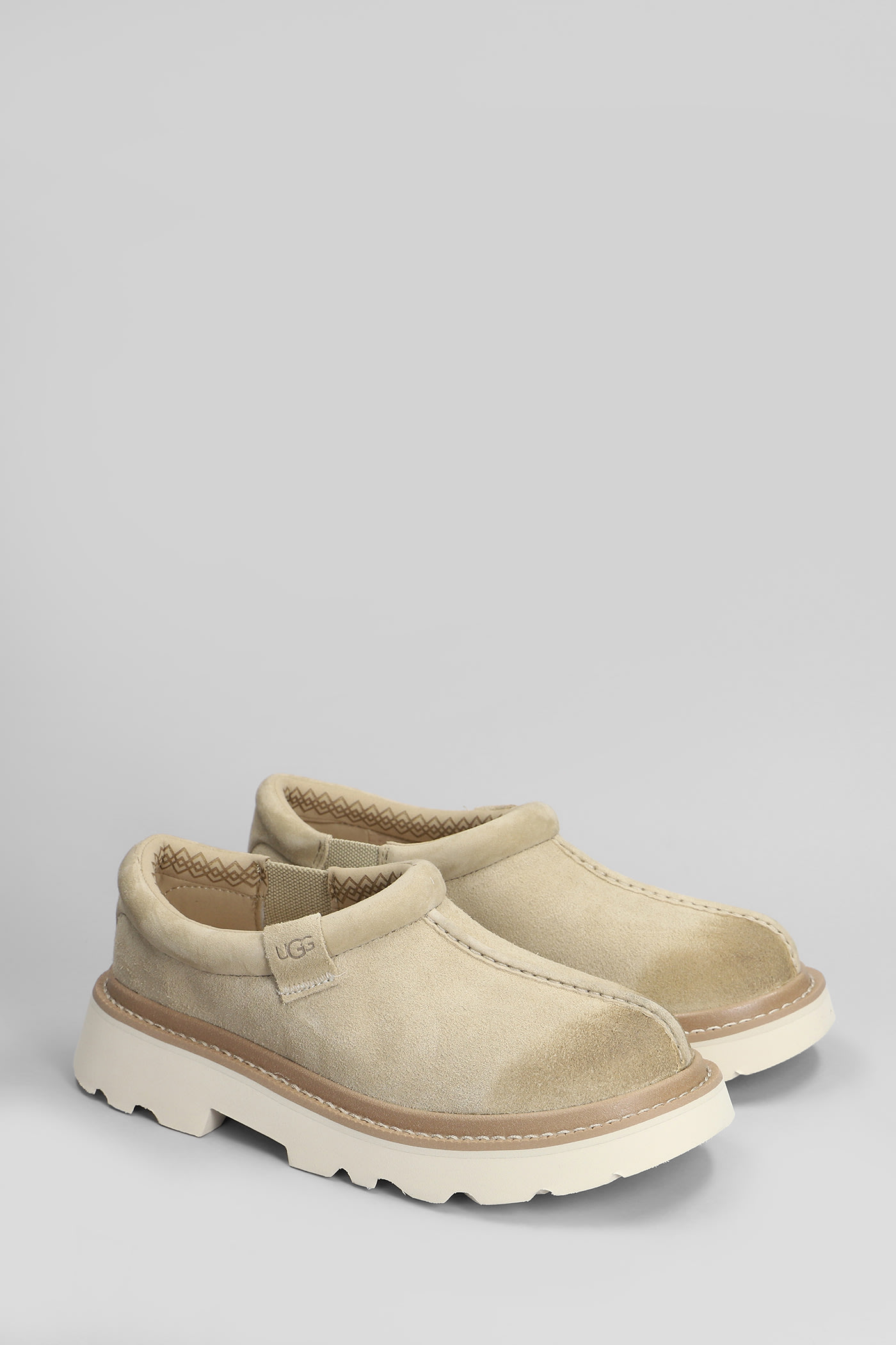 Ugg 'tasman' Beige Mule With Raised Sole