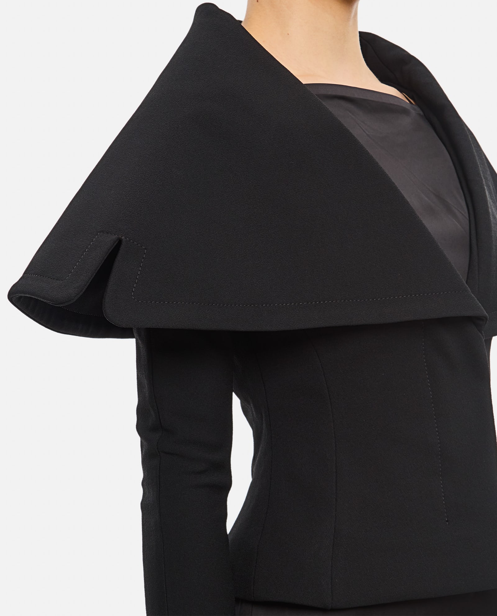 Shop Jacquemus La Veste Short Jacket In Black