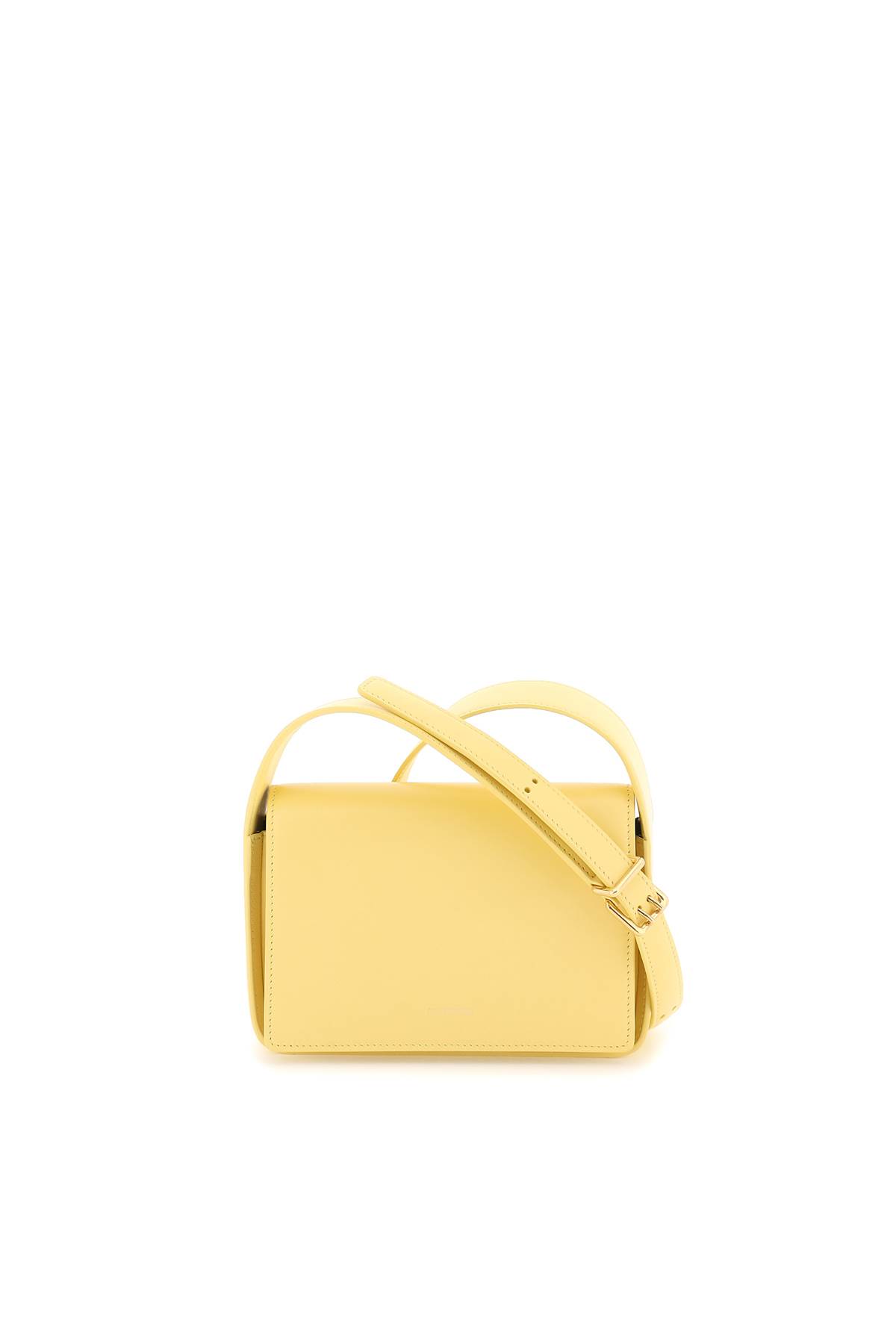 Jil Sander Small Leather Sling Bag In Pastel Yellow (yellow)