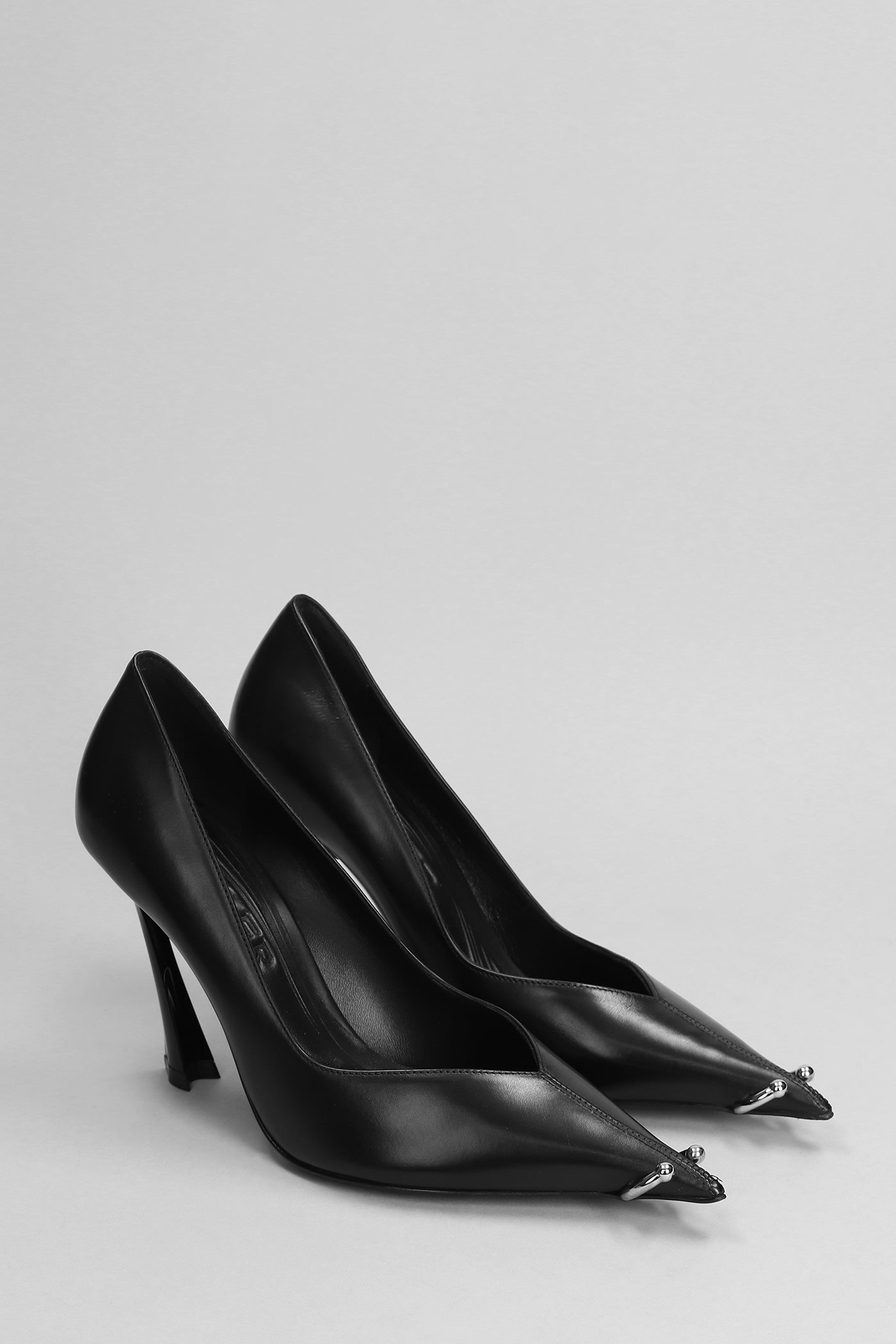 Shop Mugler Pumps In Black Leather