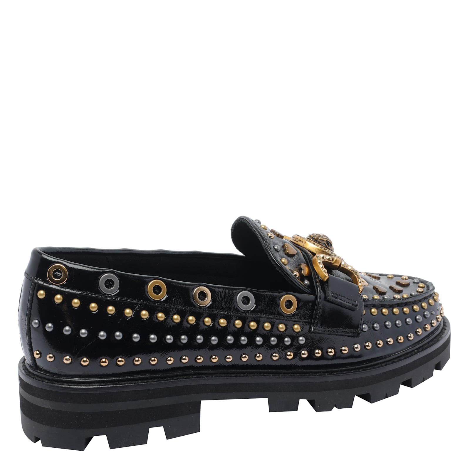 Kurt Geiger Mansion Stud Casual Loafers In Black