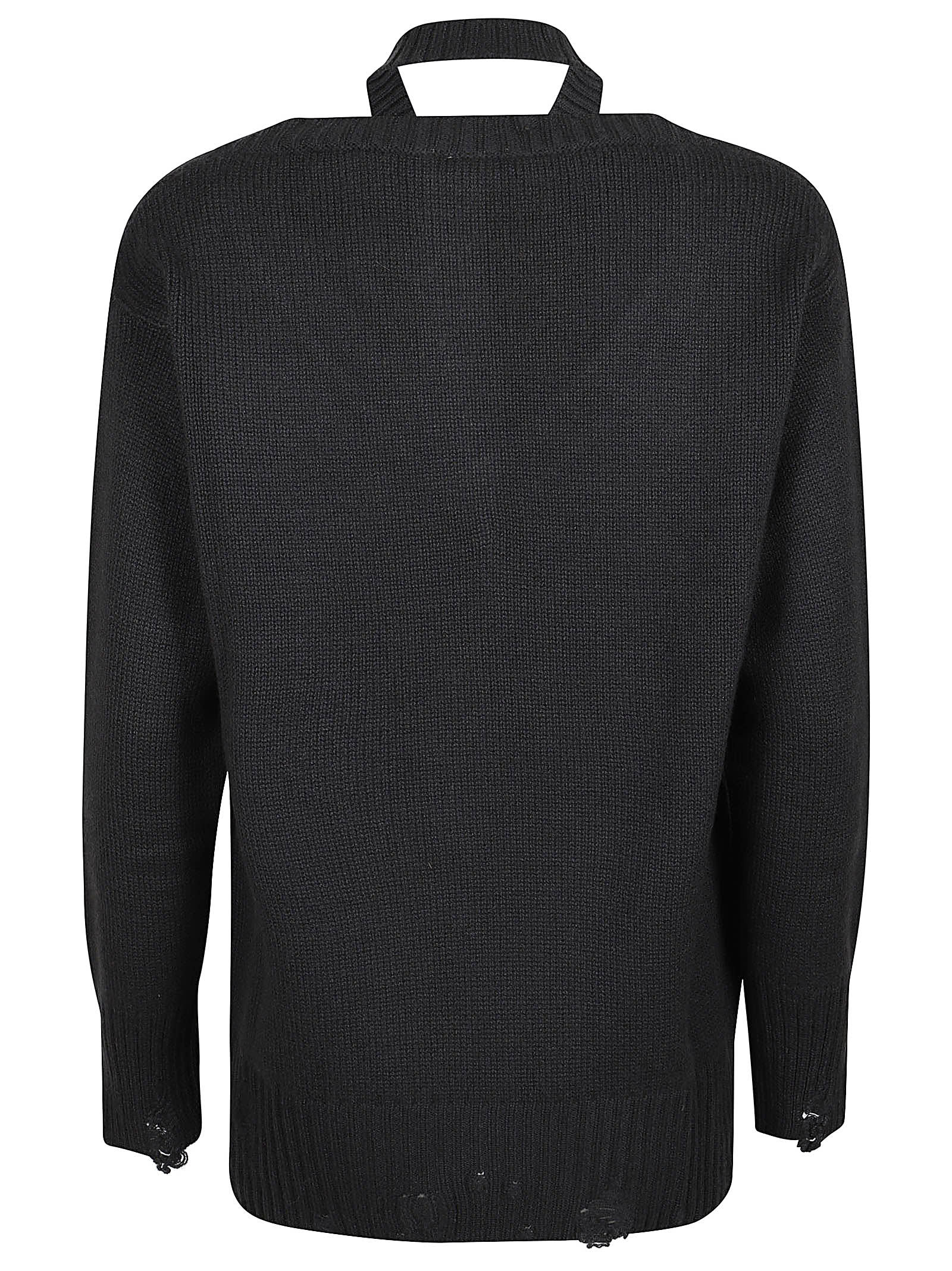 Shop Canessa Sole V Neck Sweater In Shadow