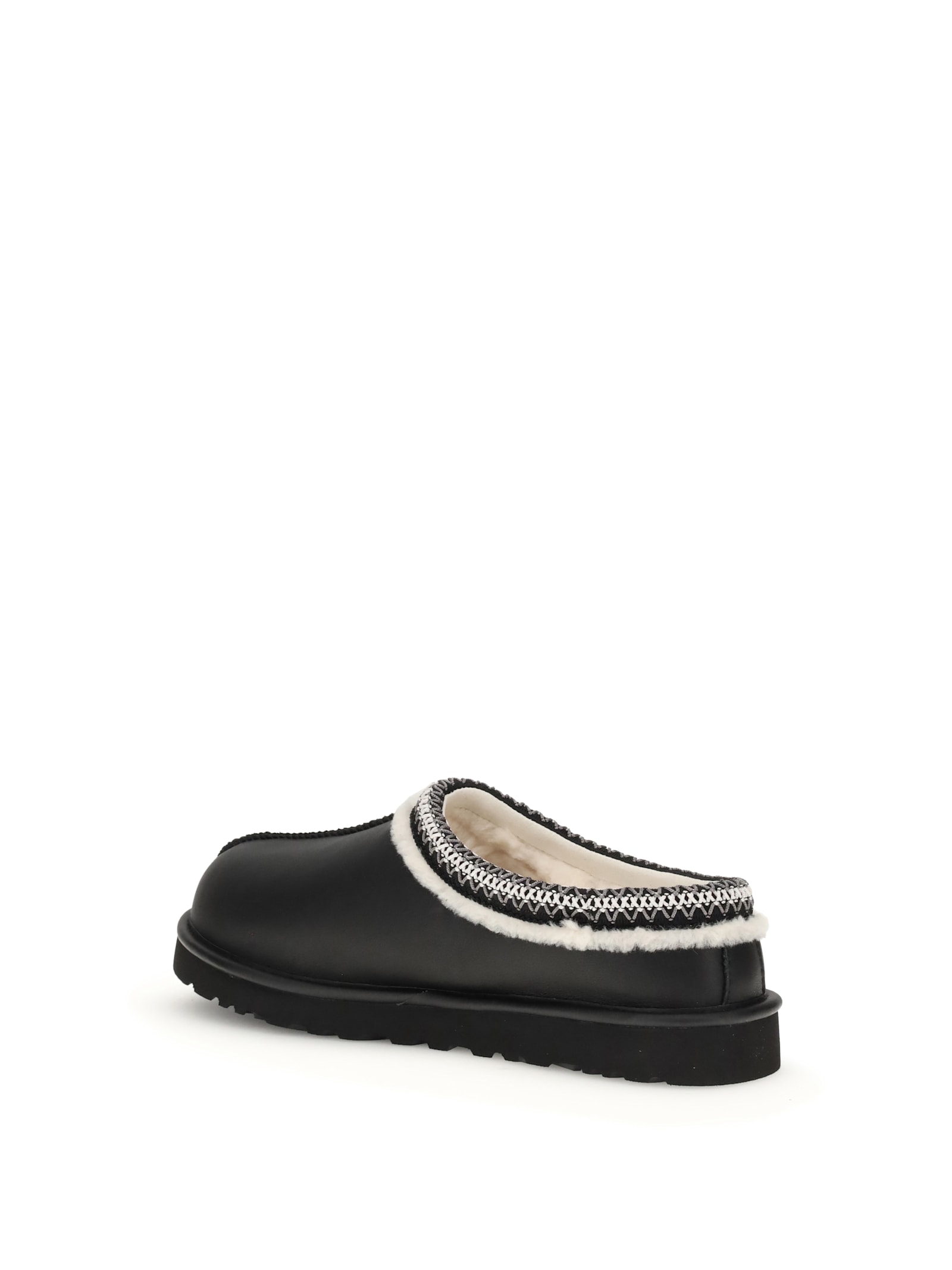 Ugg Round Toe Flat Sole Embroidered Sandals In Blue