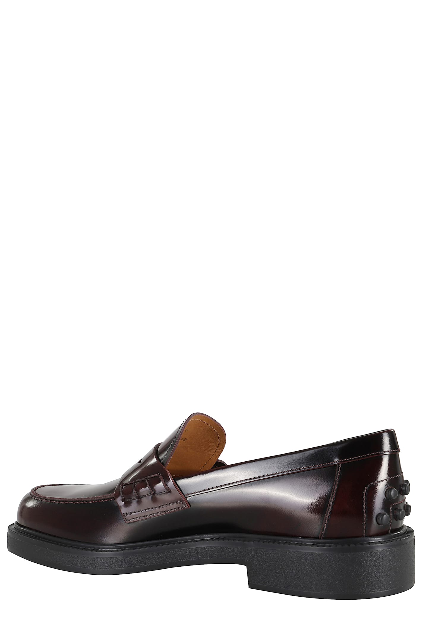 Tod's Mustard Gomma 20l Moccasins With Grommet-accented Heel In Brown