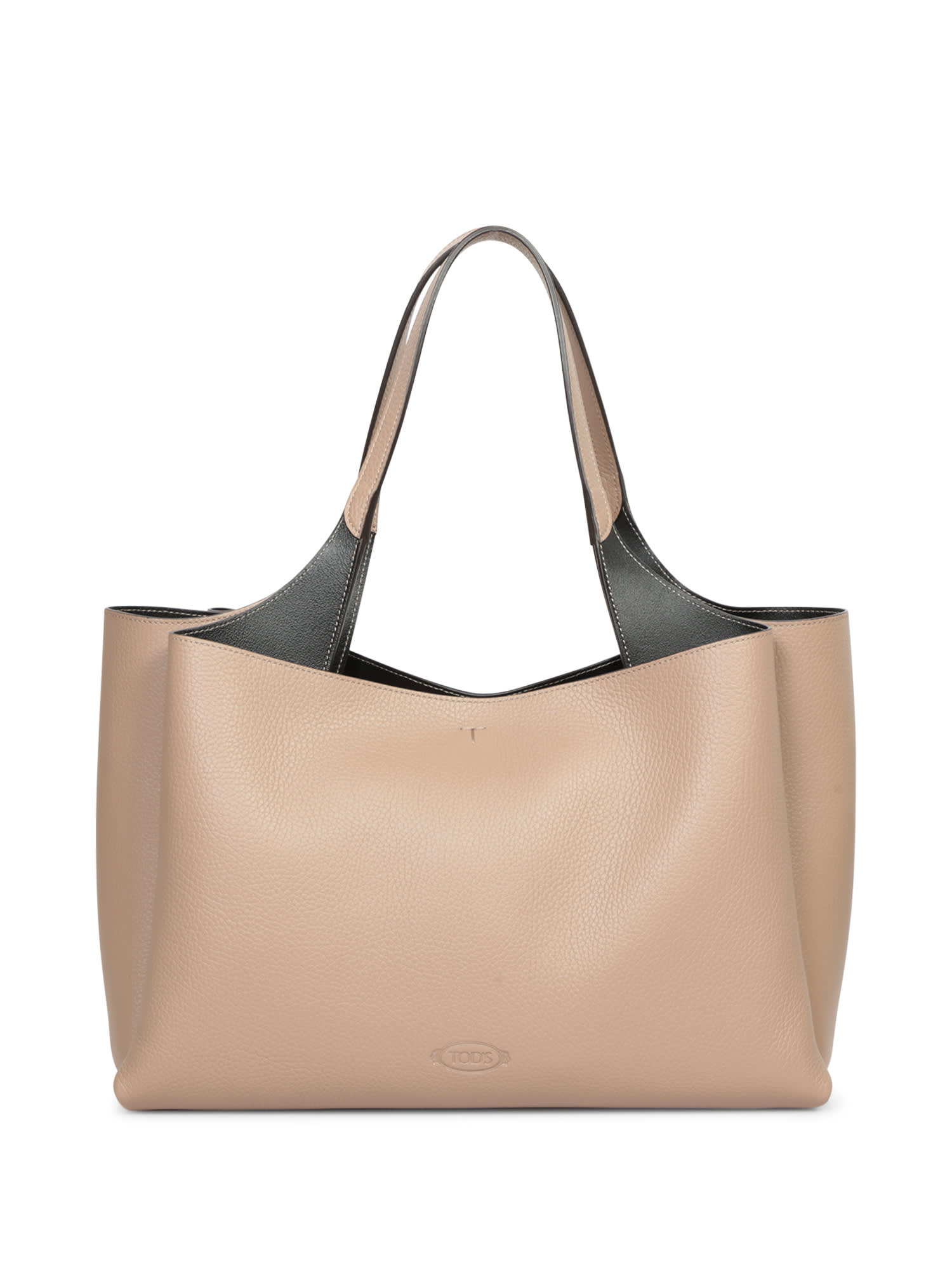 TOD'S TAUPE LEATHER BAG