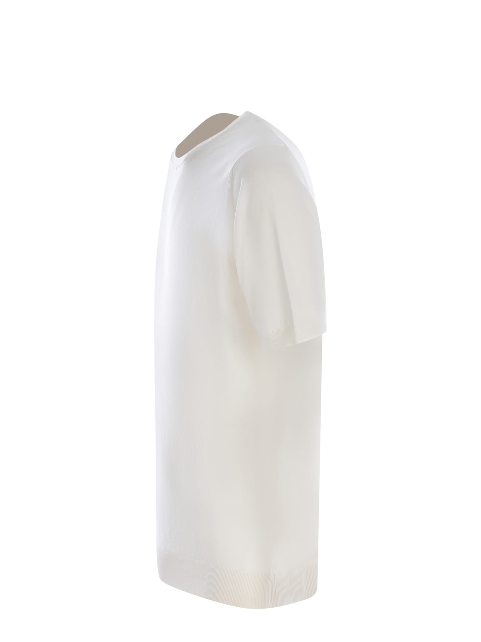 Shop Tagliatore T-shirt  Made Of Silk In White