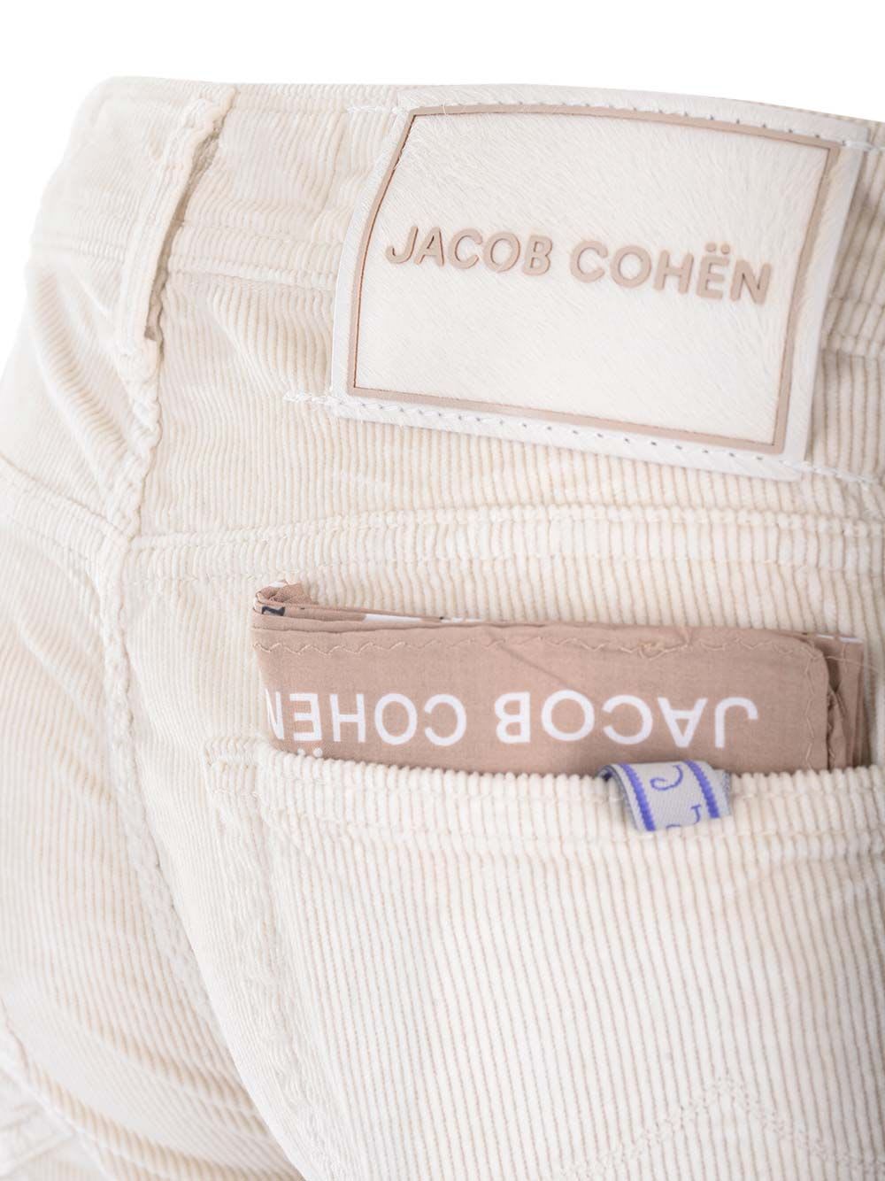 Shop Jacob Cohen Nick Slim Trousers In Beige