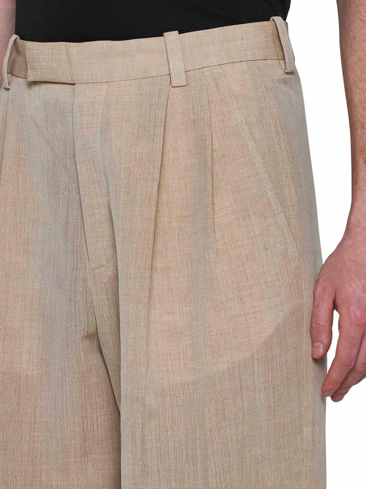 Shop Jacquemus Straight-leg Trousers In Neutrals