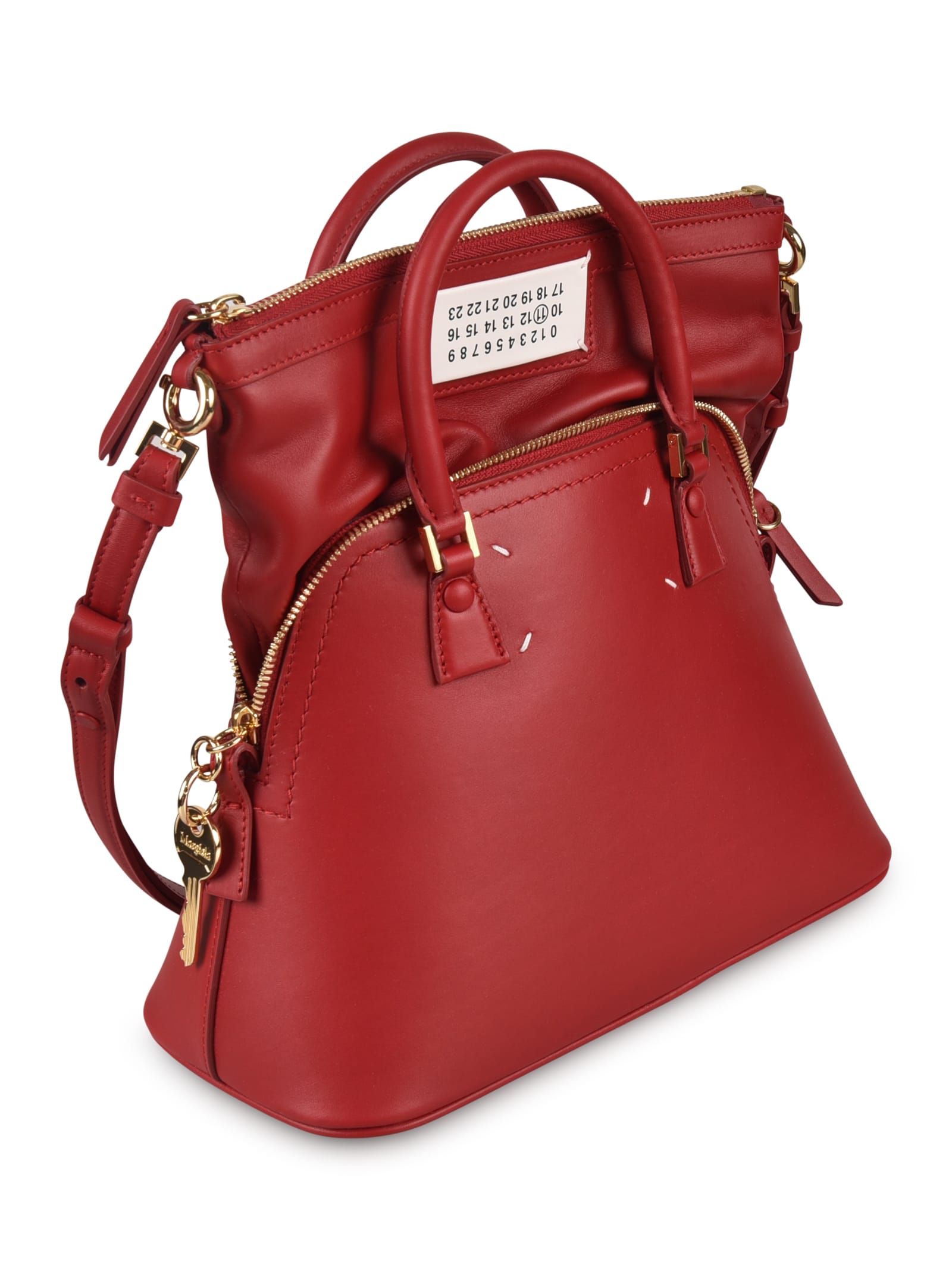 Shop Maison Margiela 5ac Shoulder Bag In Cherry