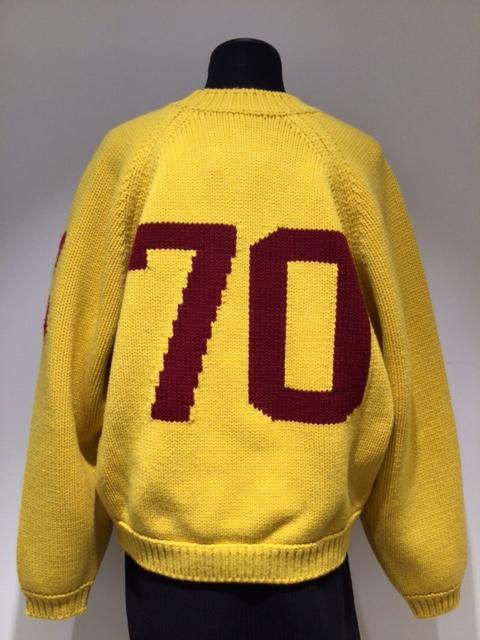 Kenzo Flower Cotton And Wool Sweater In Yellow