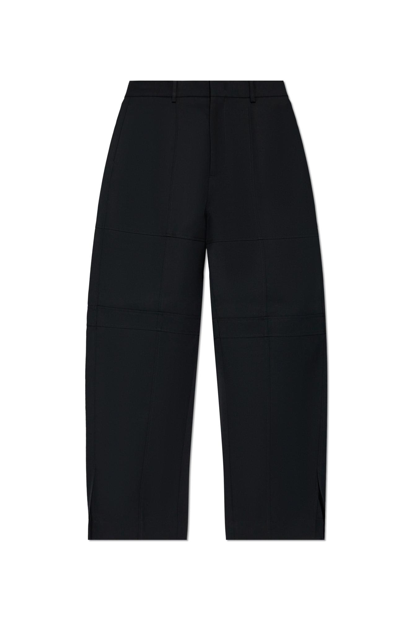 Shop Jil Sander Wool Pants In Black