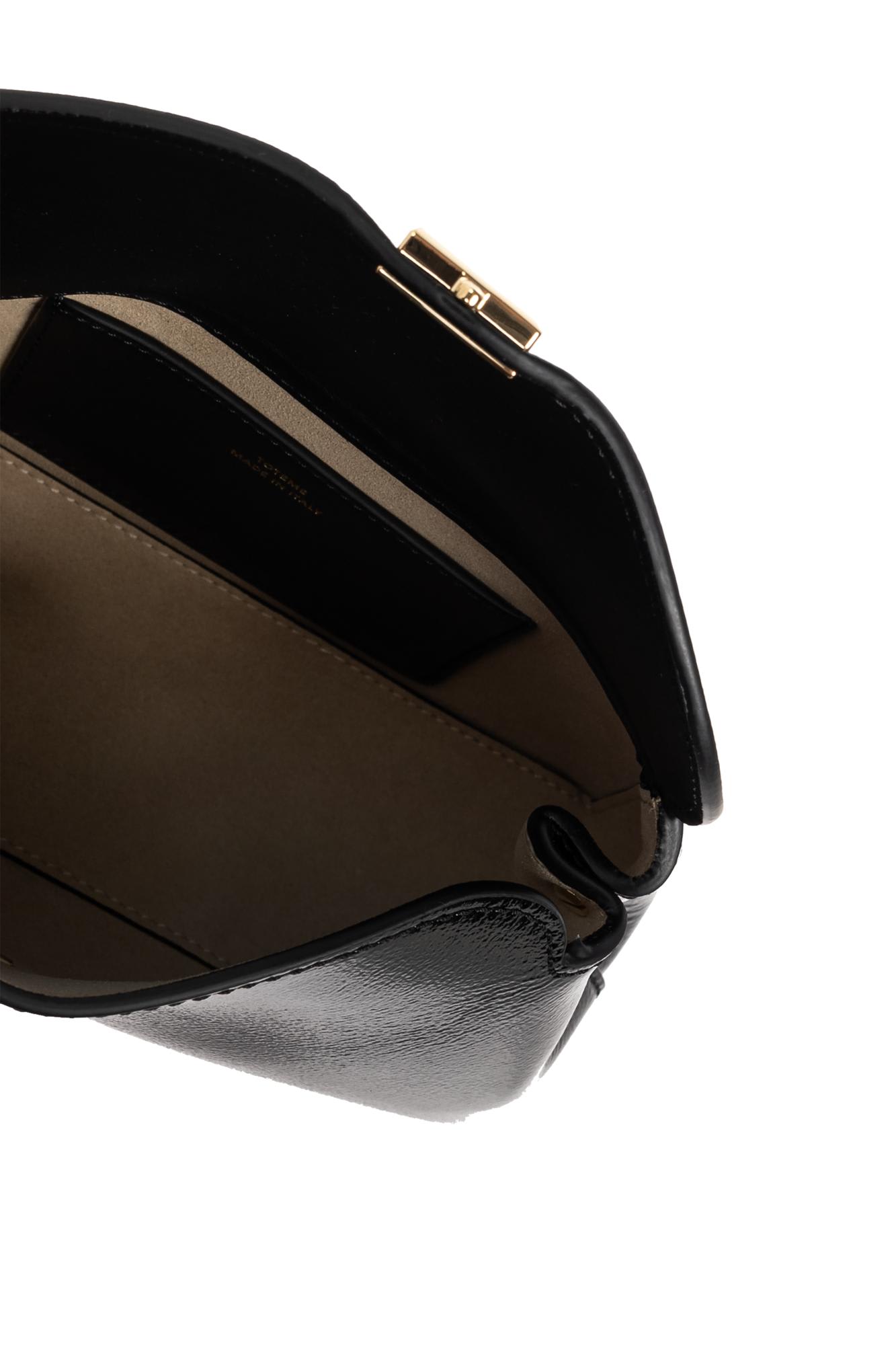 Totême Toteme T-lock Mini Clutch In Black