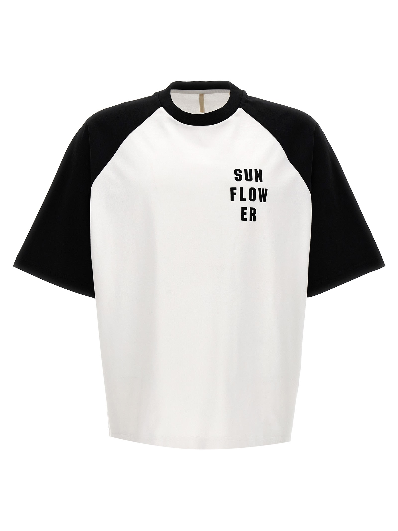 Shop Sunflower Baseball T-shirt In White/black