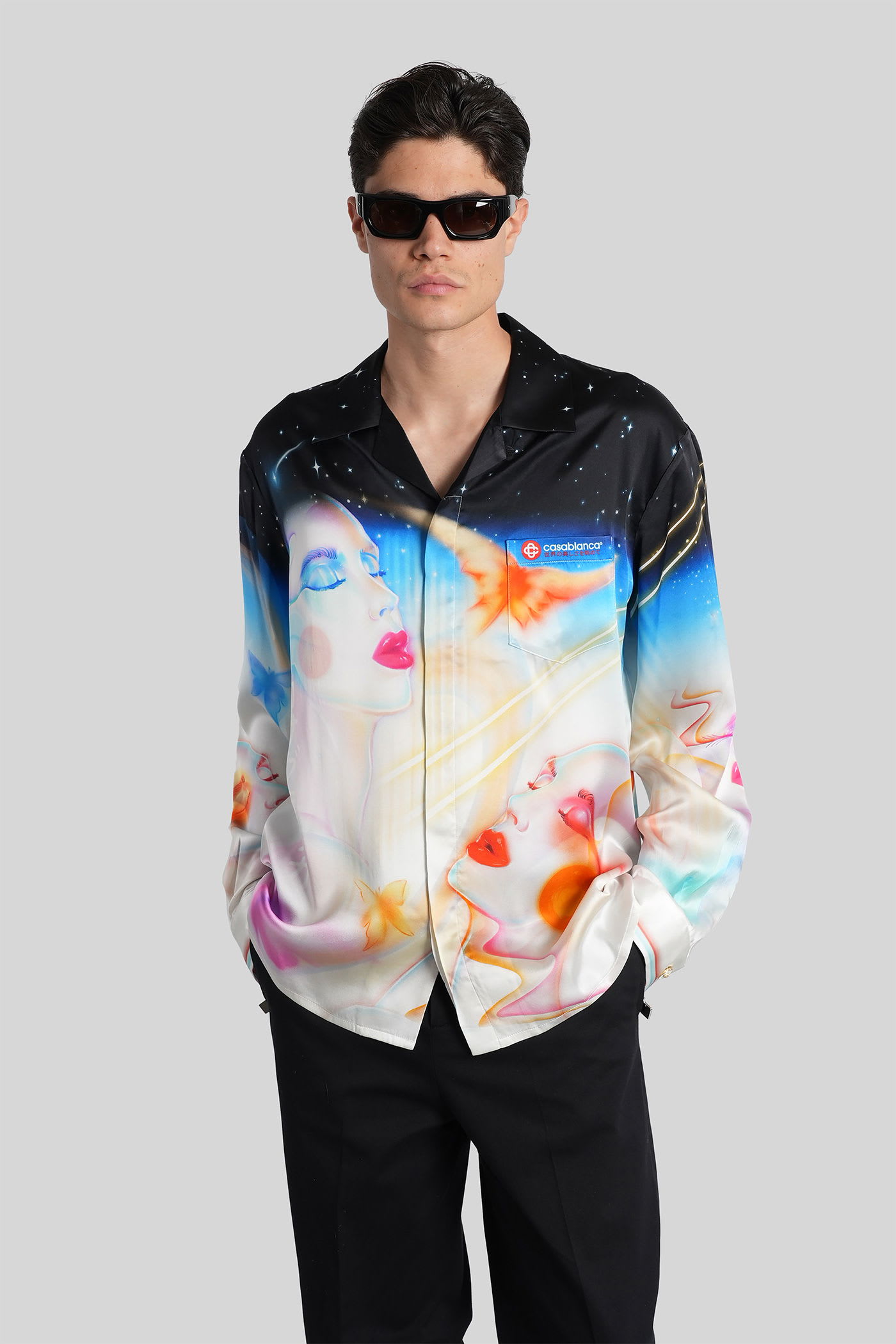 Shirt In Multicolor Silk