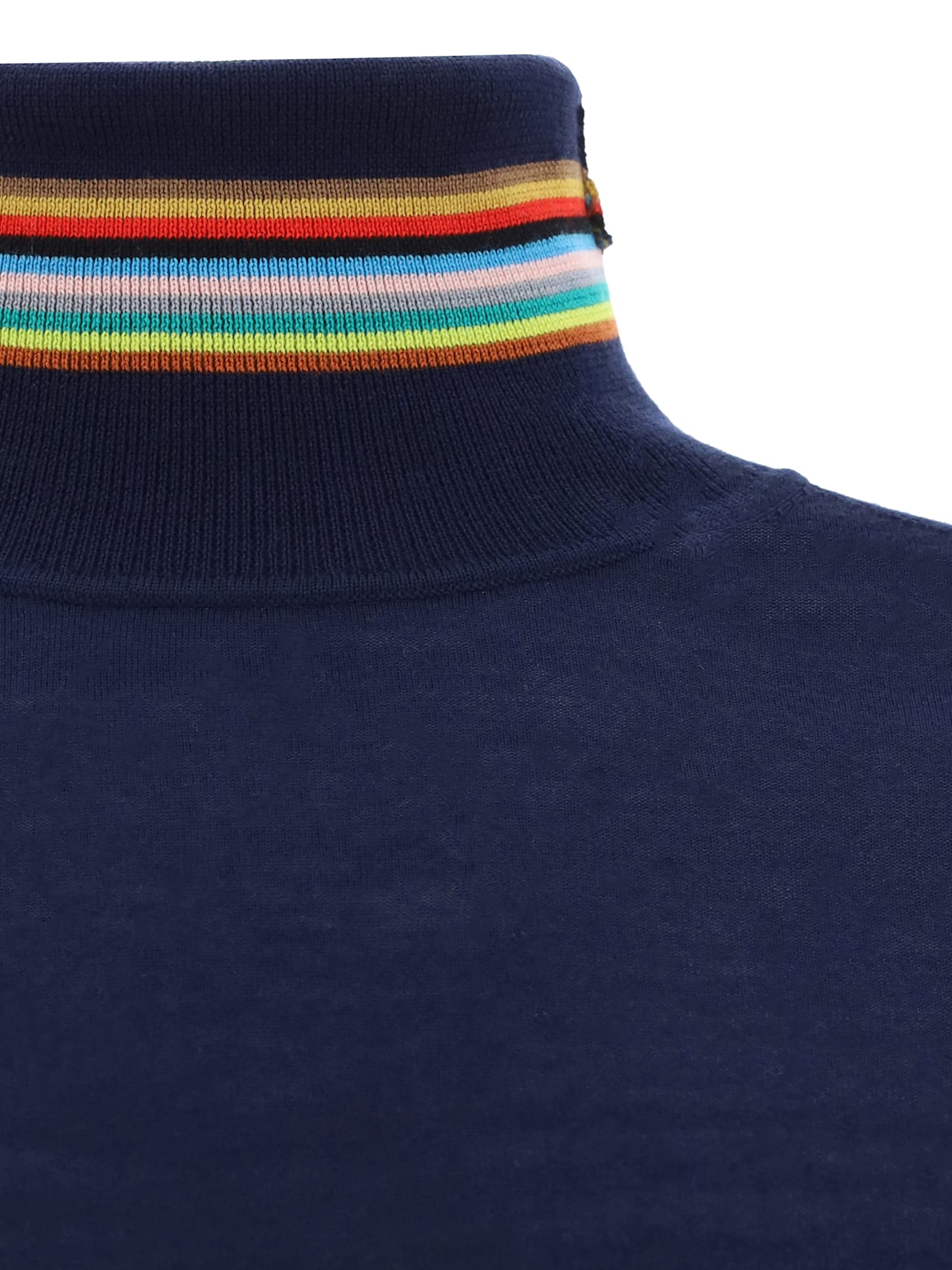 Shop Paul Smith Turtleneck Sweater In Blue